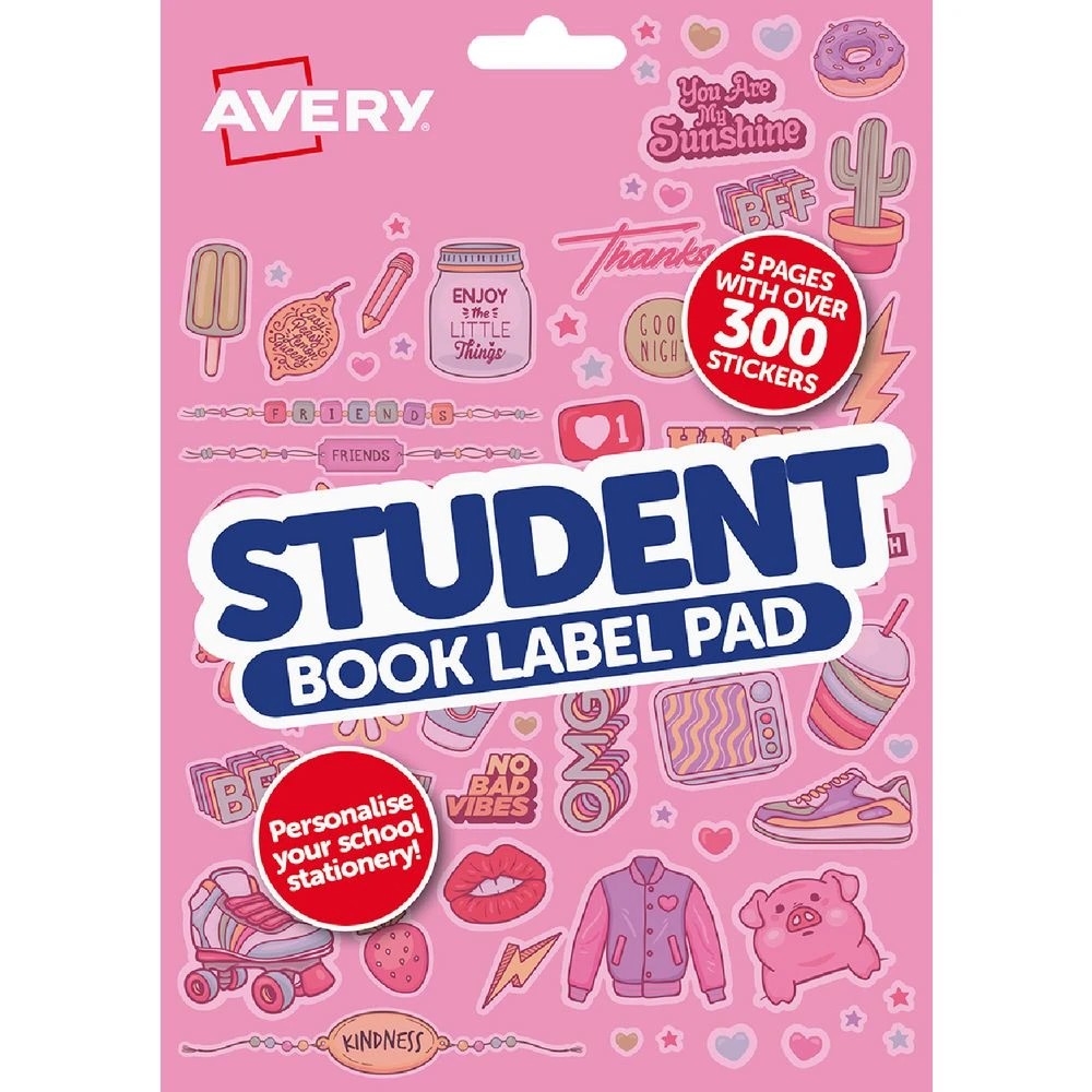 1 Avery Book Labels Retro Cute, 1 of 8