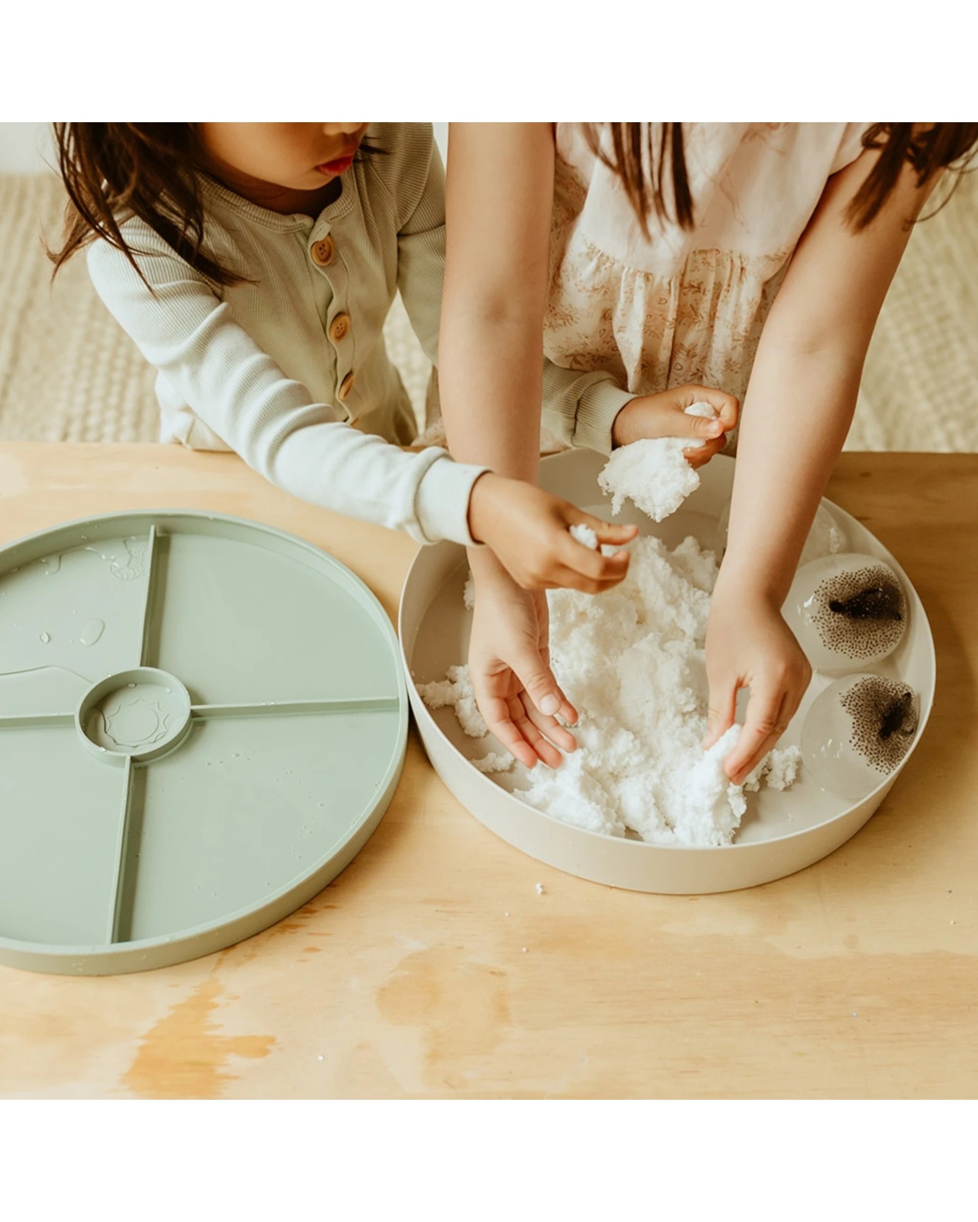 3 Jellystone Designs Kids Sensory Snow Soft Tactile Soothing Squidgy Toy - White, 3 of 3