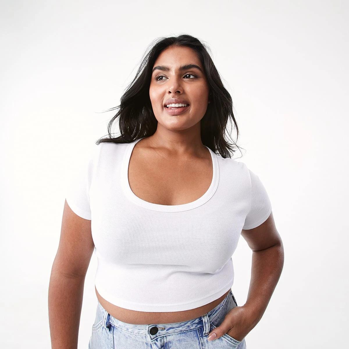 3 Short Sleeve Rib Scoop Baby T-shirt White, 3 of 8