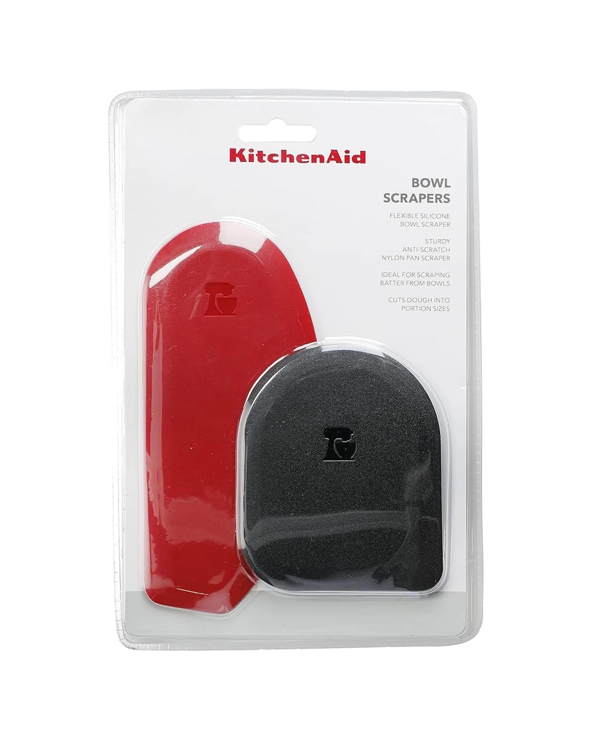 1 KitchenAid 2pc Silicone Bowl Scrapers Set Heat Resistant Dishwasher Safe, 1 of 5