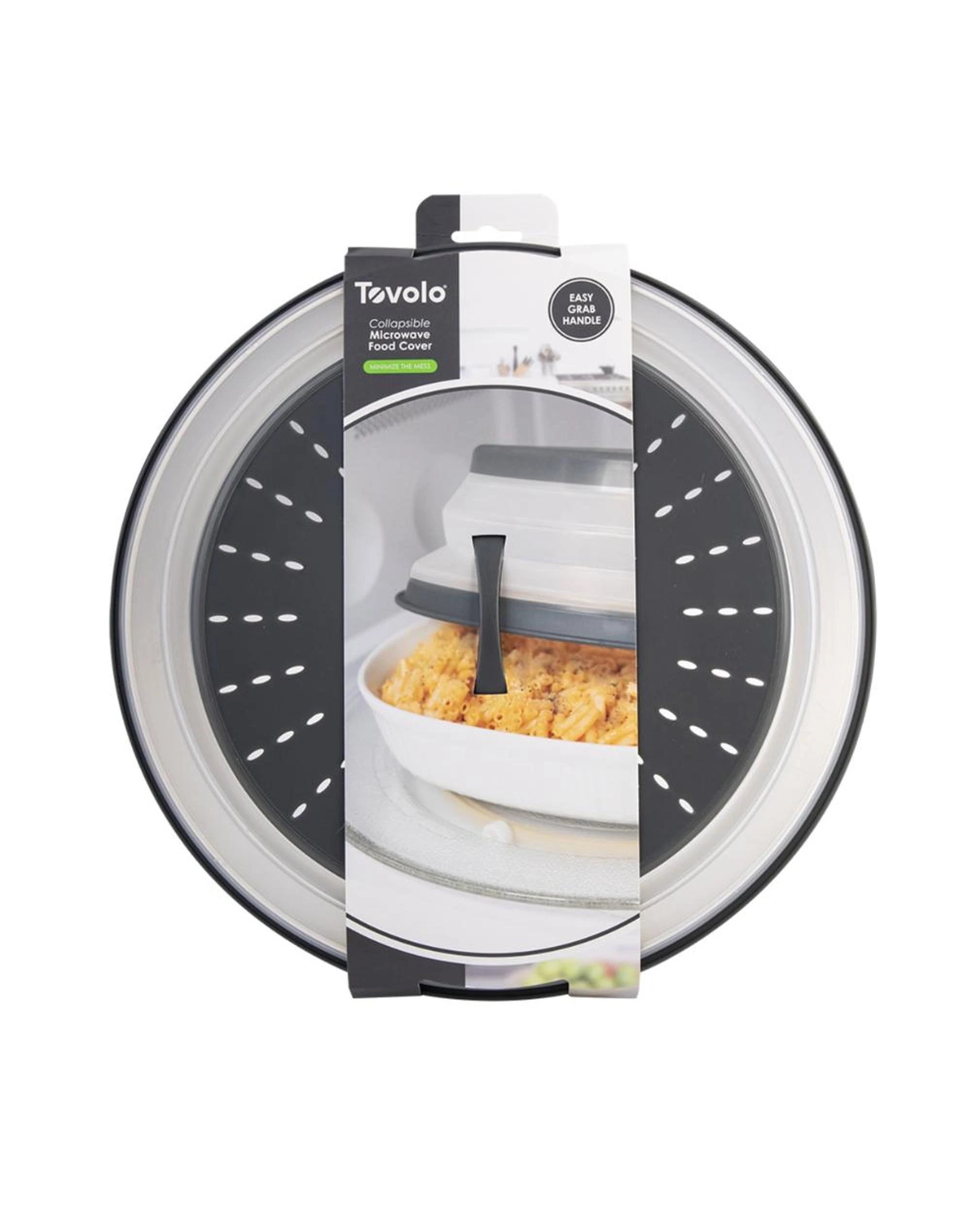 3 Tovolo Collapsible Microwave Food Cover AntiSplatter 31.5cm Large  Set of 2 - Grey, 3 of 8