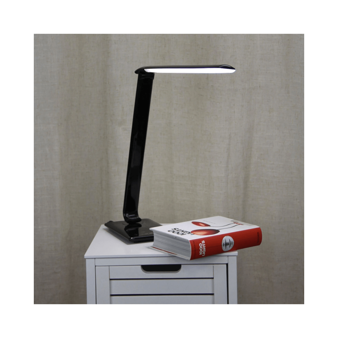 2 Oriel Lighting LUKE Touch-Dim LED Desk Lamp with USB Port, 9W, Adjustable Height, Black
 - black, 2 of 5