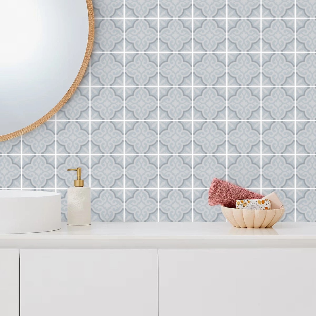 1 5 Pack Self Adhesive 3D Tiles - Mosaic, 1 of 5