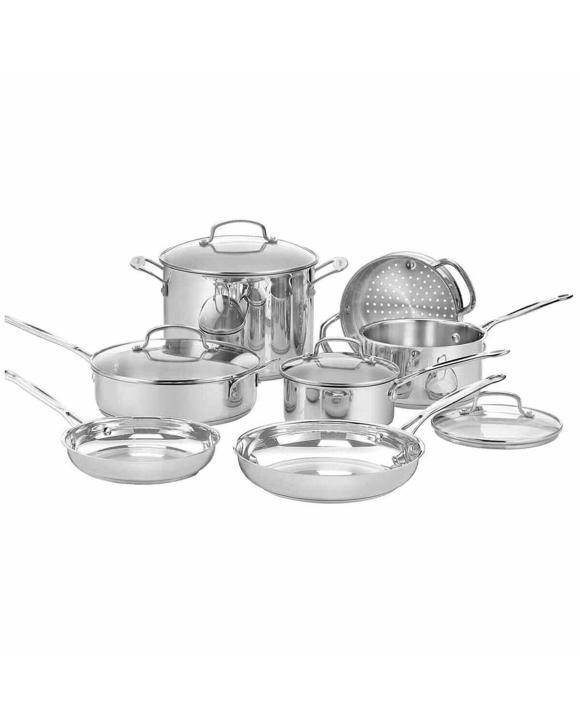 Cuisinart Chef's Classic Stainless Steel 11 Piece Cookware Set