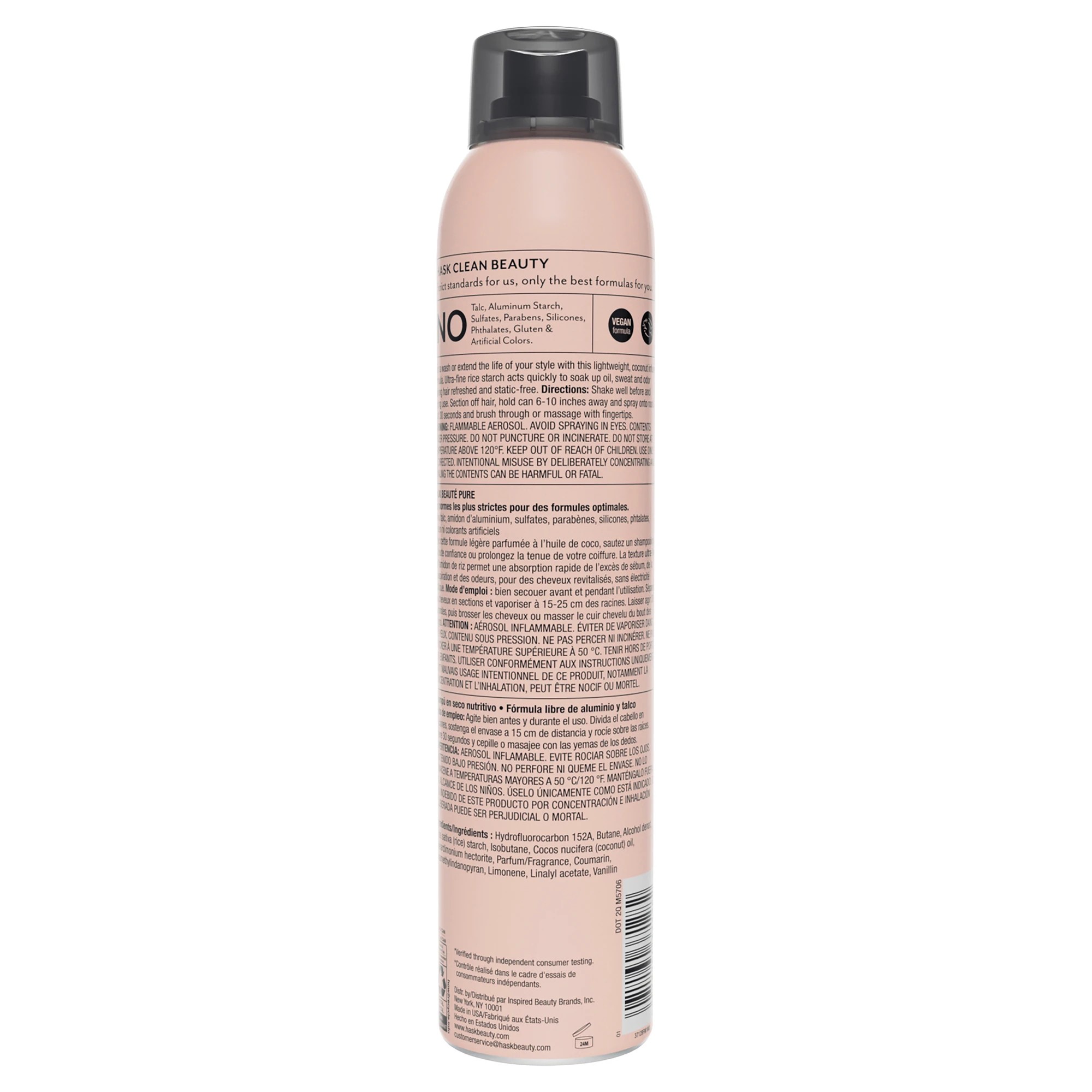 2 HASK Dry Shampoo 122g - Coconut Oil, 2 of 8