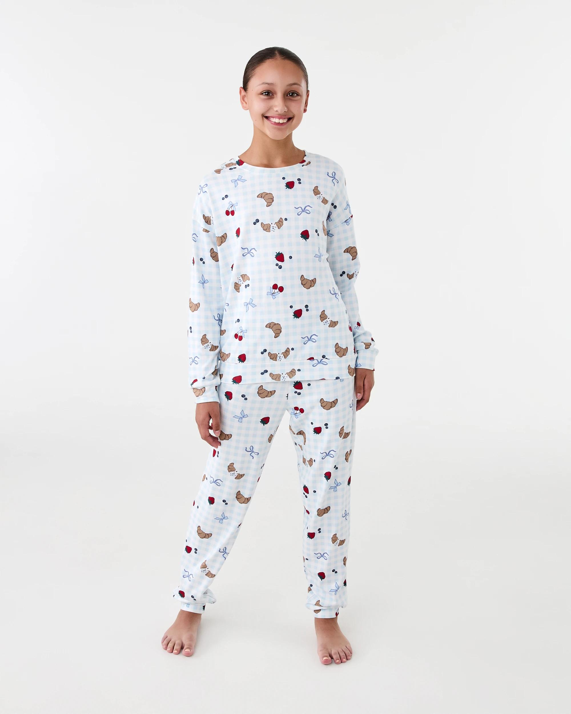 1 Hacci Pyjama Set Blu Gng Br, 1 of 7