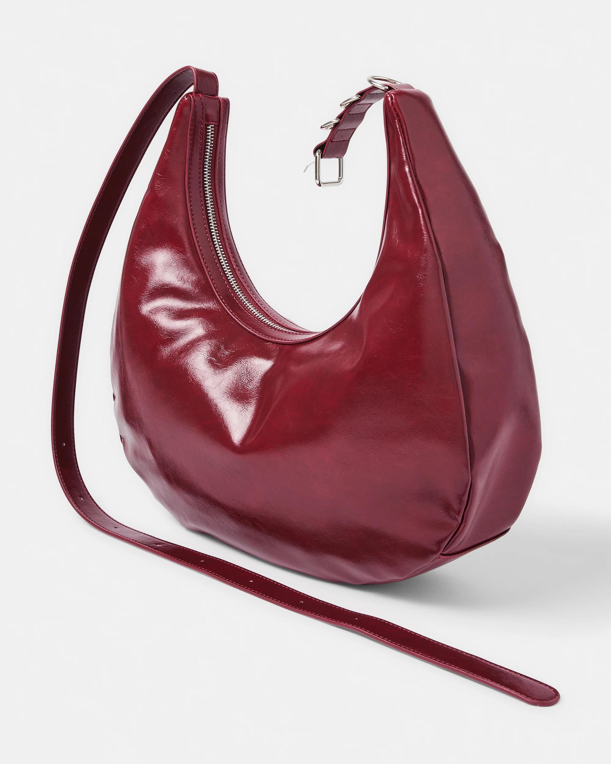 2 Crescent Crossbody Bag Deep Berry, 2 of 5