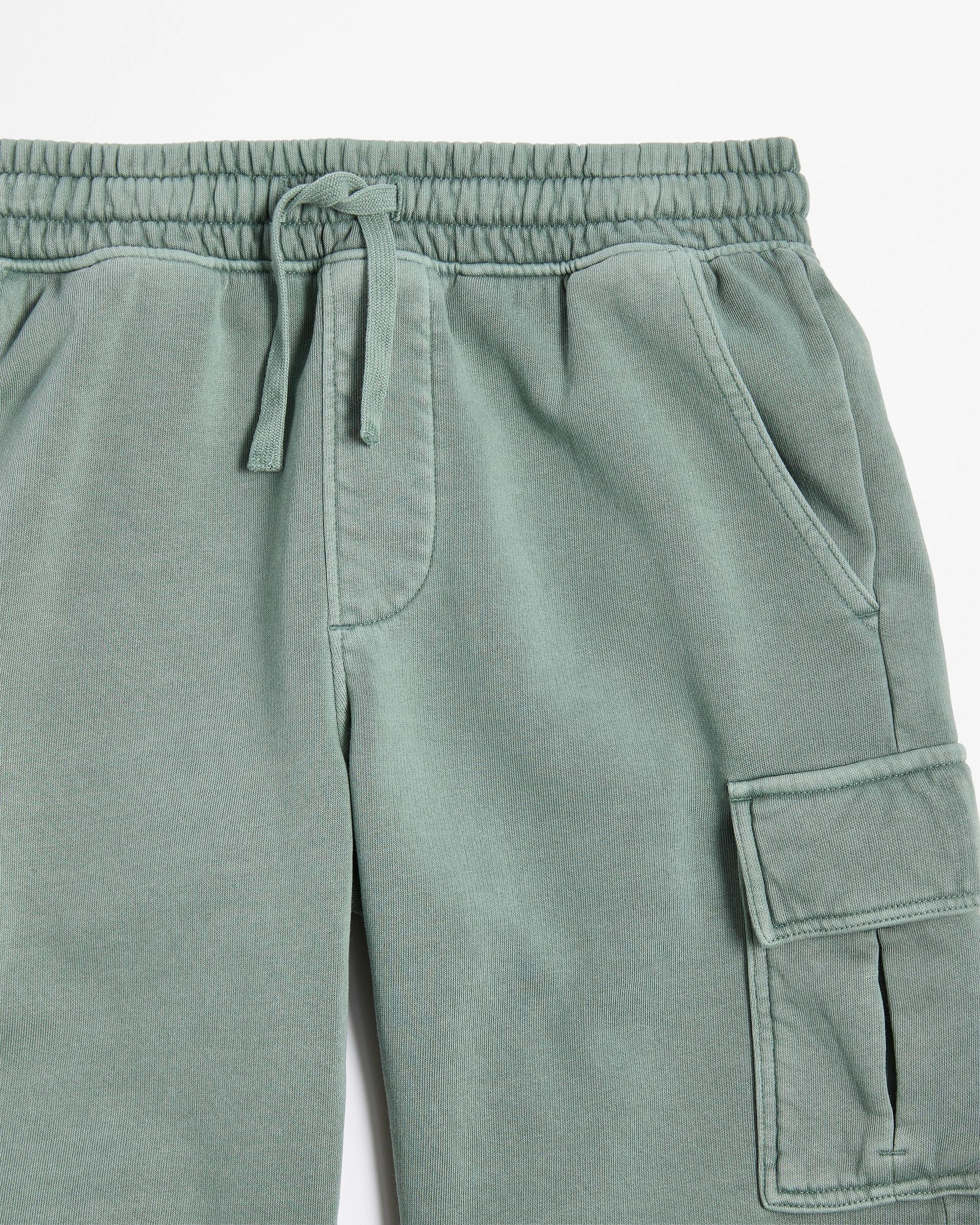 5 Target Washed Fleece Shorts GREEN, 5 of 5