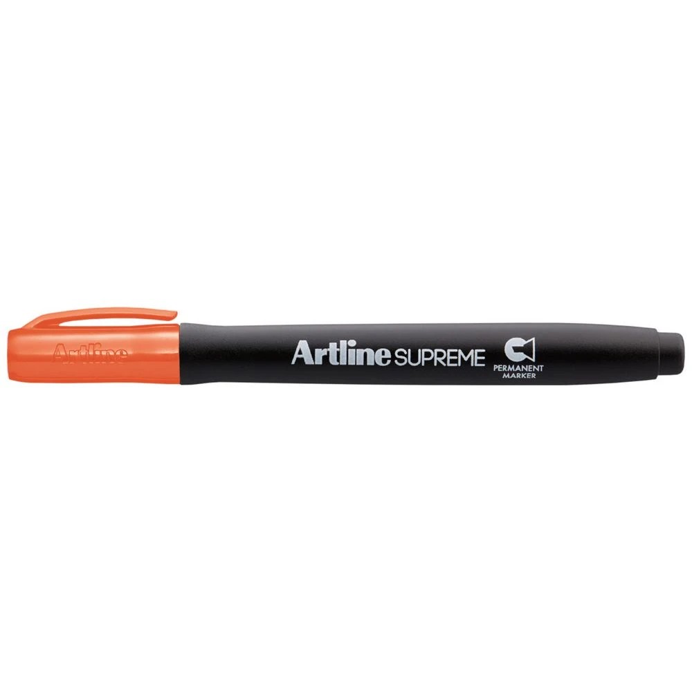 1 Artline Supreme Permanent Marker Chisel Orange, 1 of 1