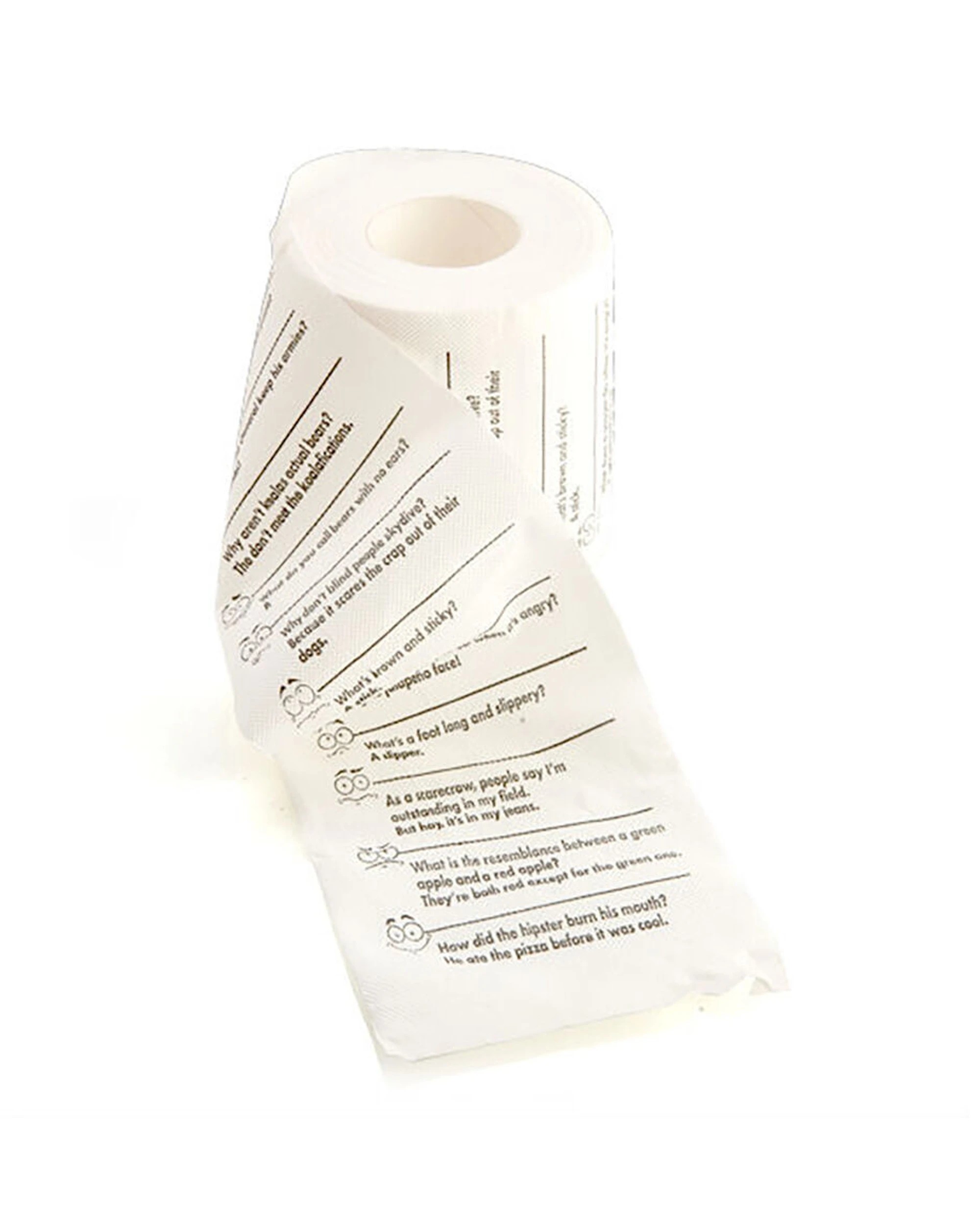 5 Koolface 4PK Toilet Bathroom Paper Tissue Roll Crap Jokes Printed 3ply - White, 5 of 7