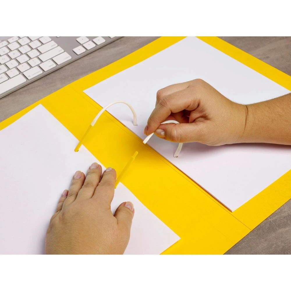 6 Avery Foolscap Tubeclip File Yellow, 6 of 6