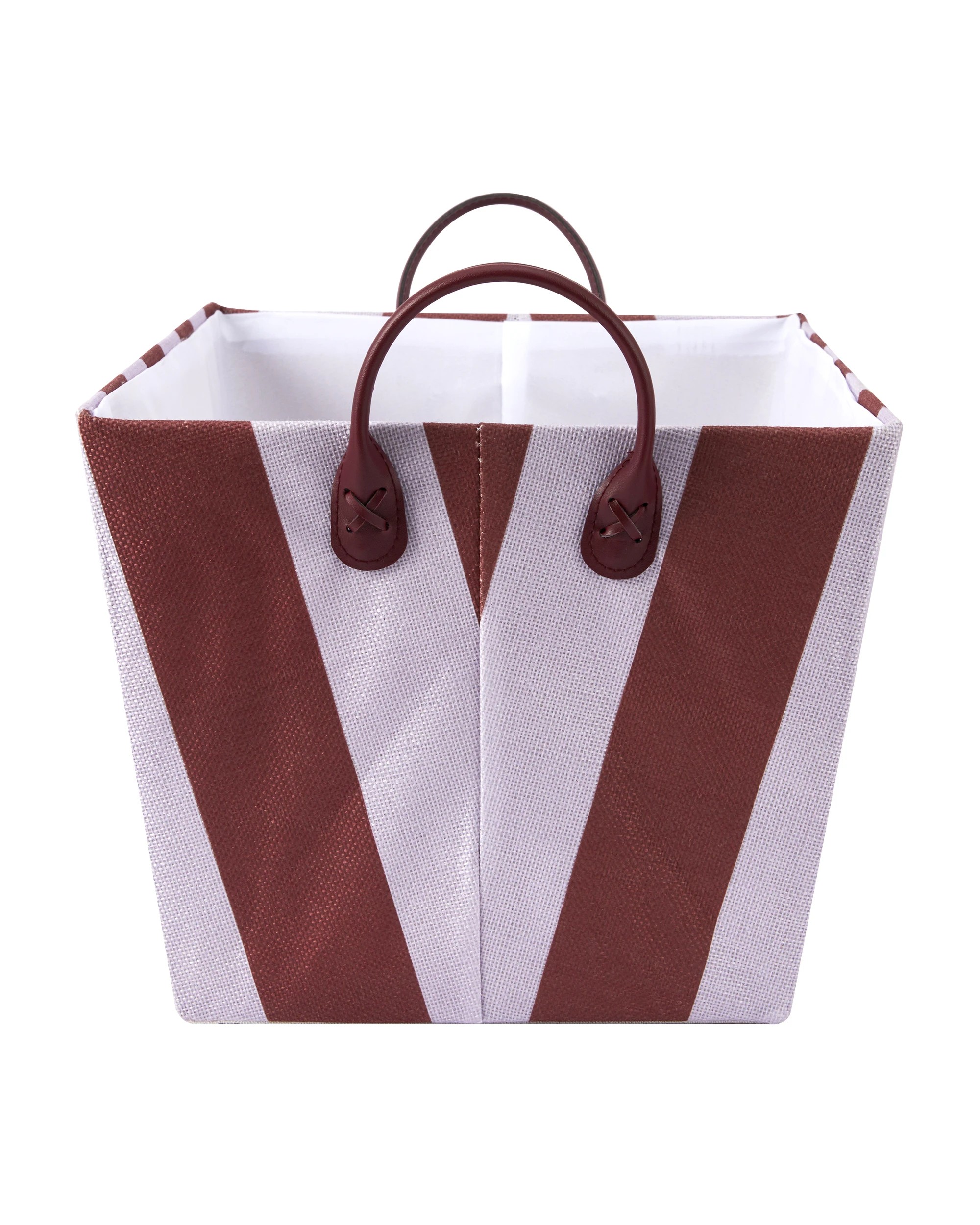 2 Tapered Basket - Lilac and Port Stripe, 2 of 5