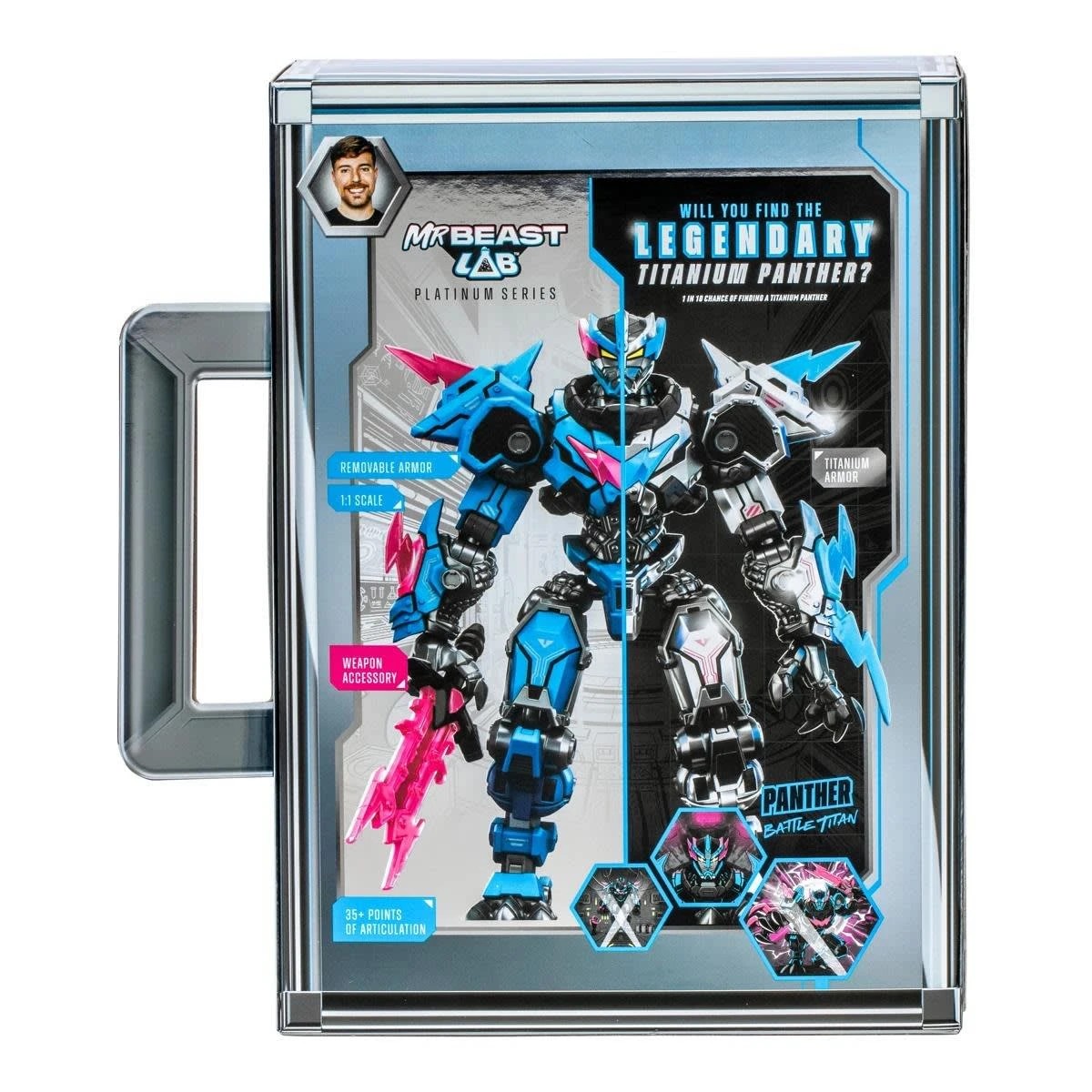 1 MrBeast Lab Platinum Series S2 W1 Collector Figure Panther Set - Assorted, 1 of 10