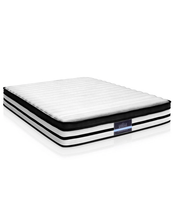 Giselle Bedding 27cm Mattress Euro Top - Double Bed - White