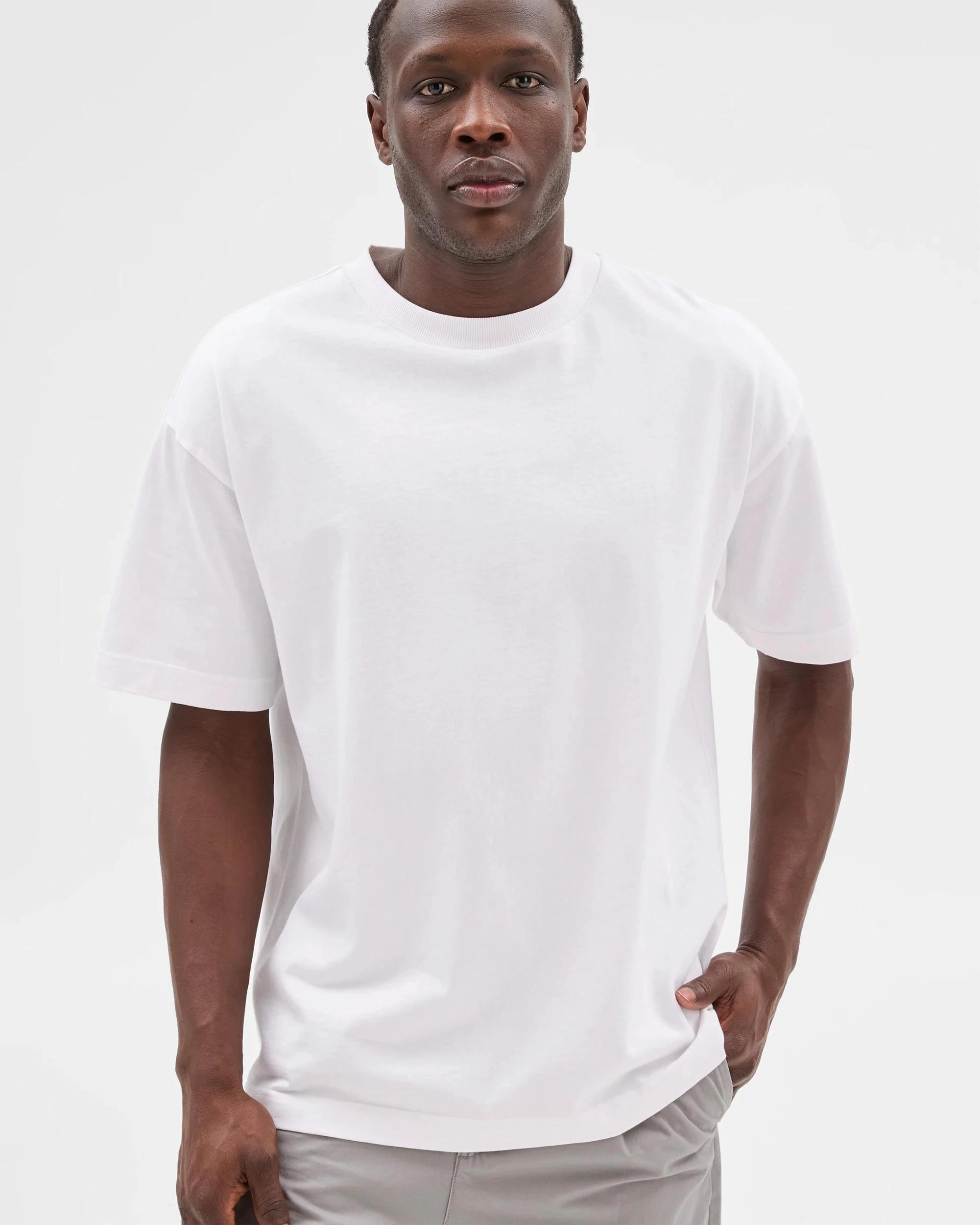 3 Commons Australian Cotton Oversized Heavy Core T-Shirt WHITE, 3 of 9