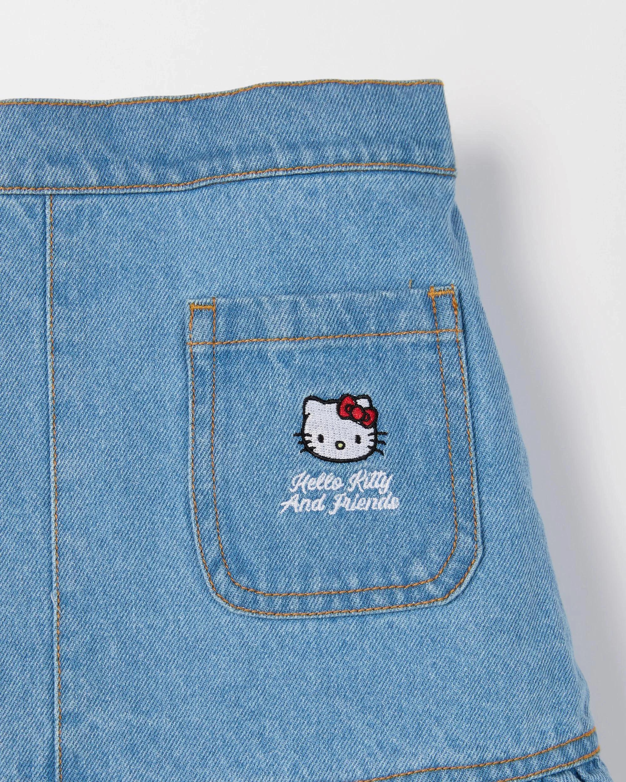 5 Hello Kitty Denim Skirt BLUE WASH, 5 of 5
