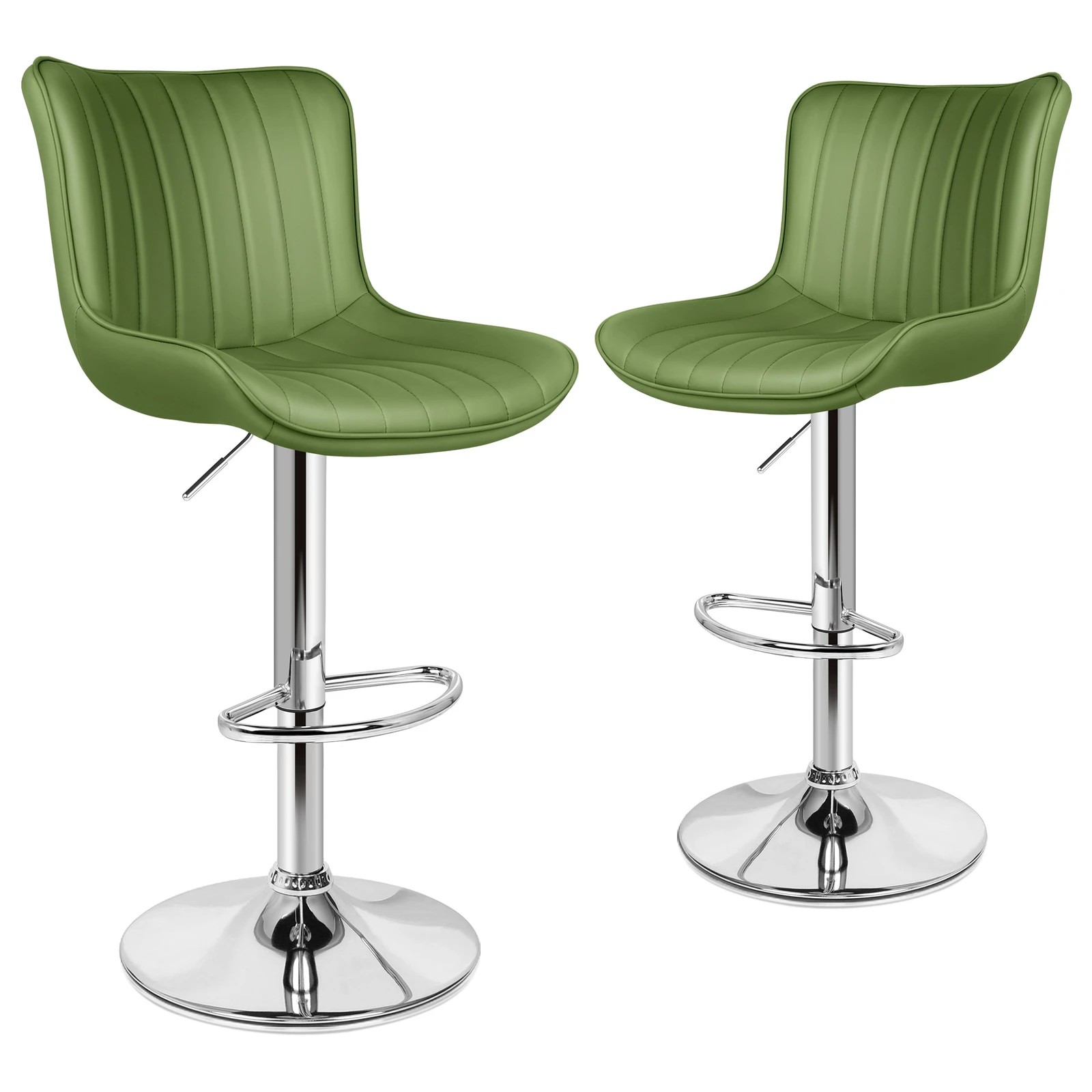 2 Alfordson 2x Bar Stools Bar Chairs Avocado - Green, 2 of 10