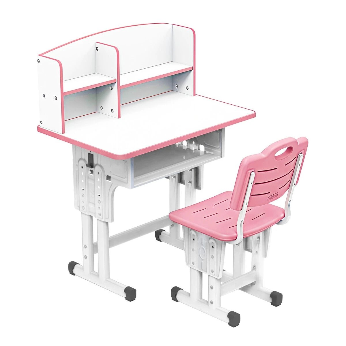 1 AUSWAY Ergonomic Study Desk and Chair Set Kids Childrens Writing Table, 1 of 3