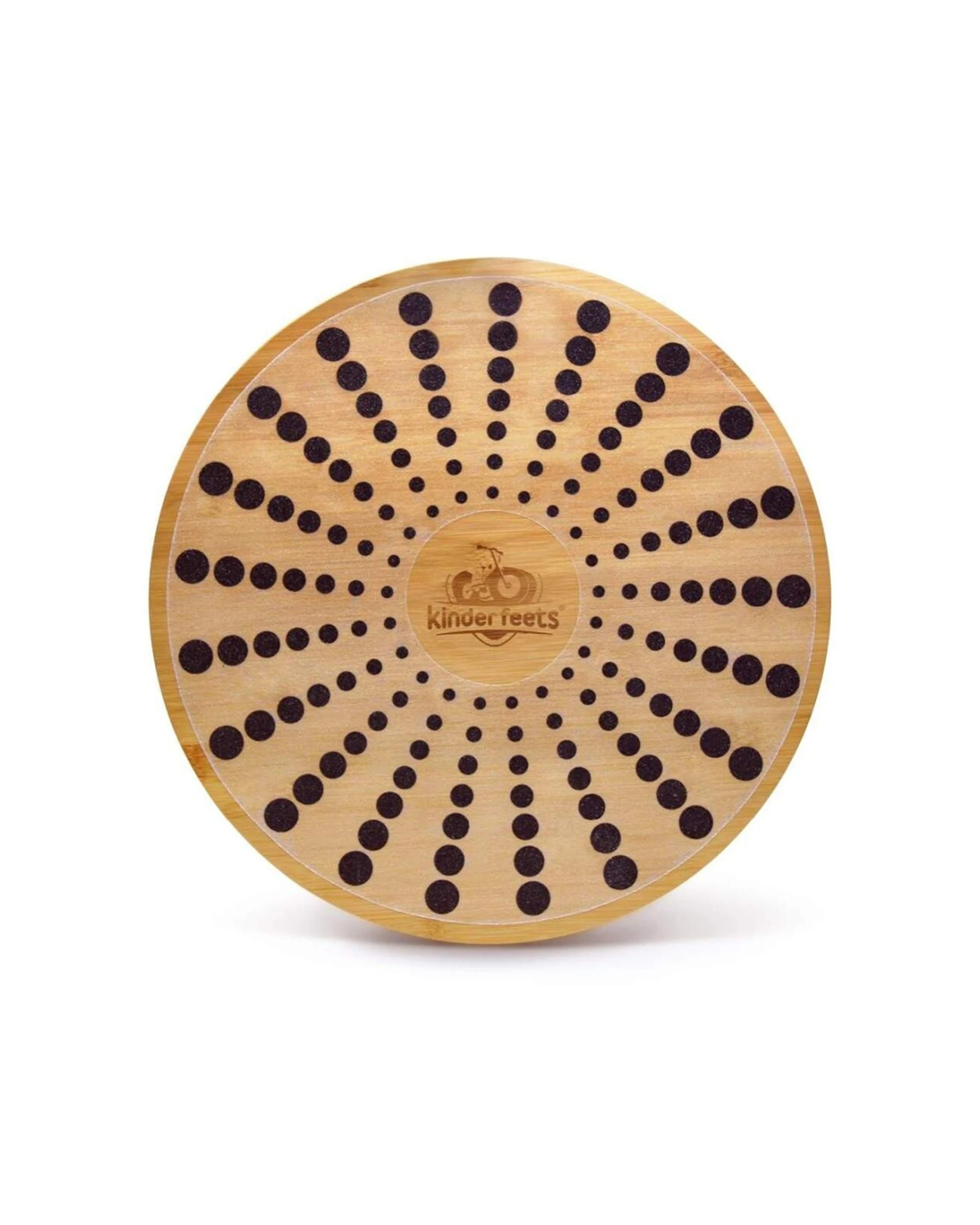 1 Kinderfeets Bamboo 40cm Balance Disk Fitness Yoga Core Trainer 3 Years Plus - Brown, 1 of 8