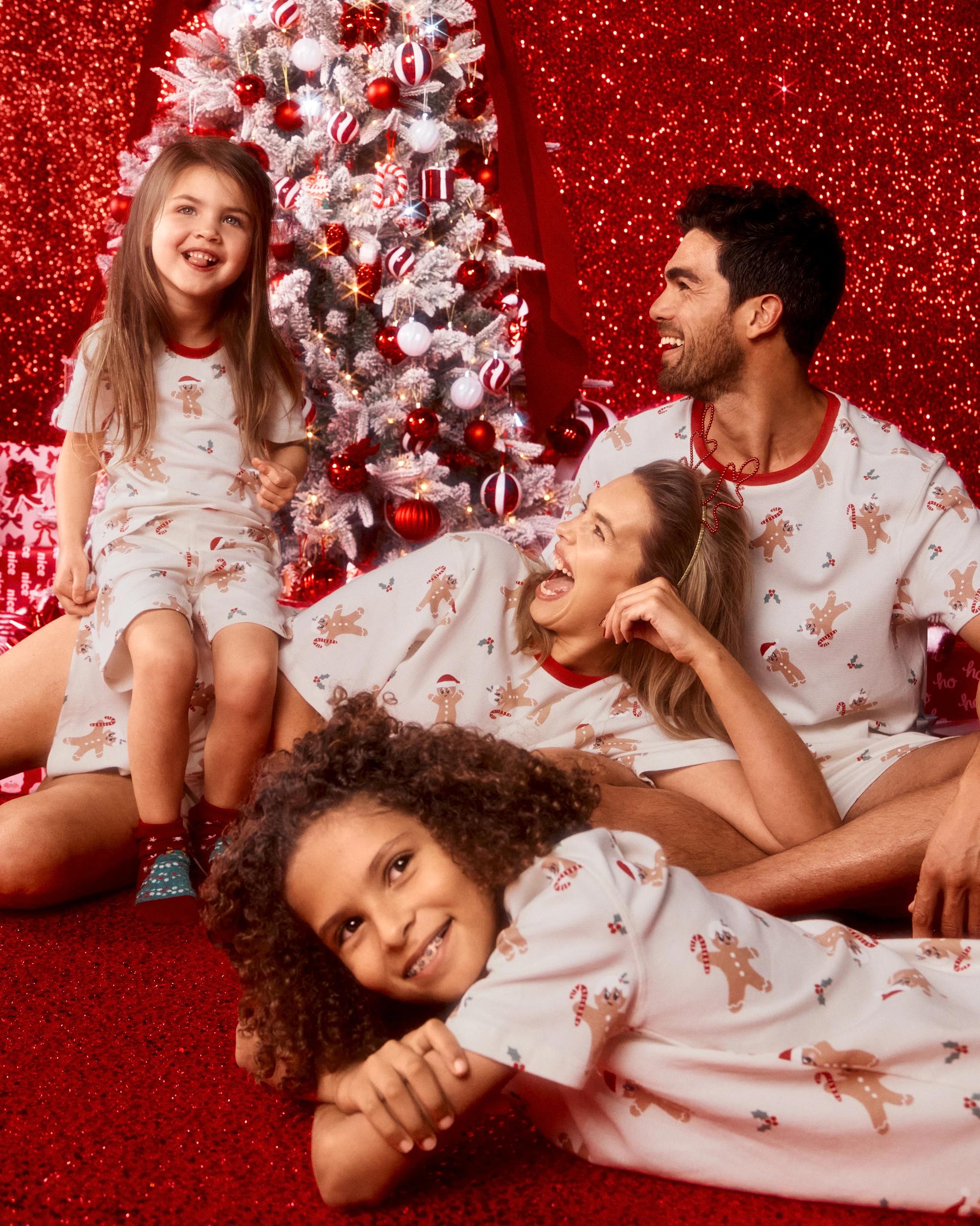 7 Target Family Matching Christmas Gingerbread Australian Cotton Older Kids Waffle Pyjama Set GINGERBREAD, 7 of 7