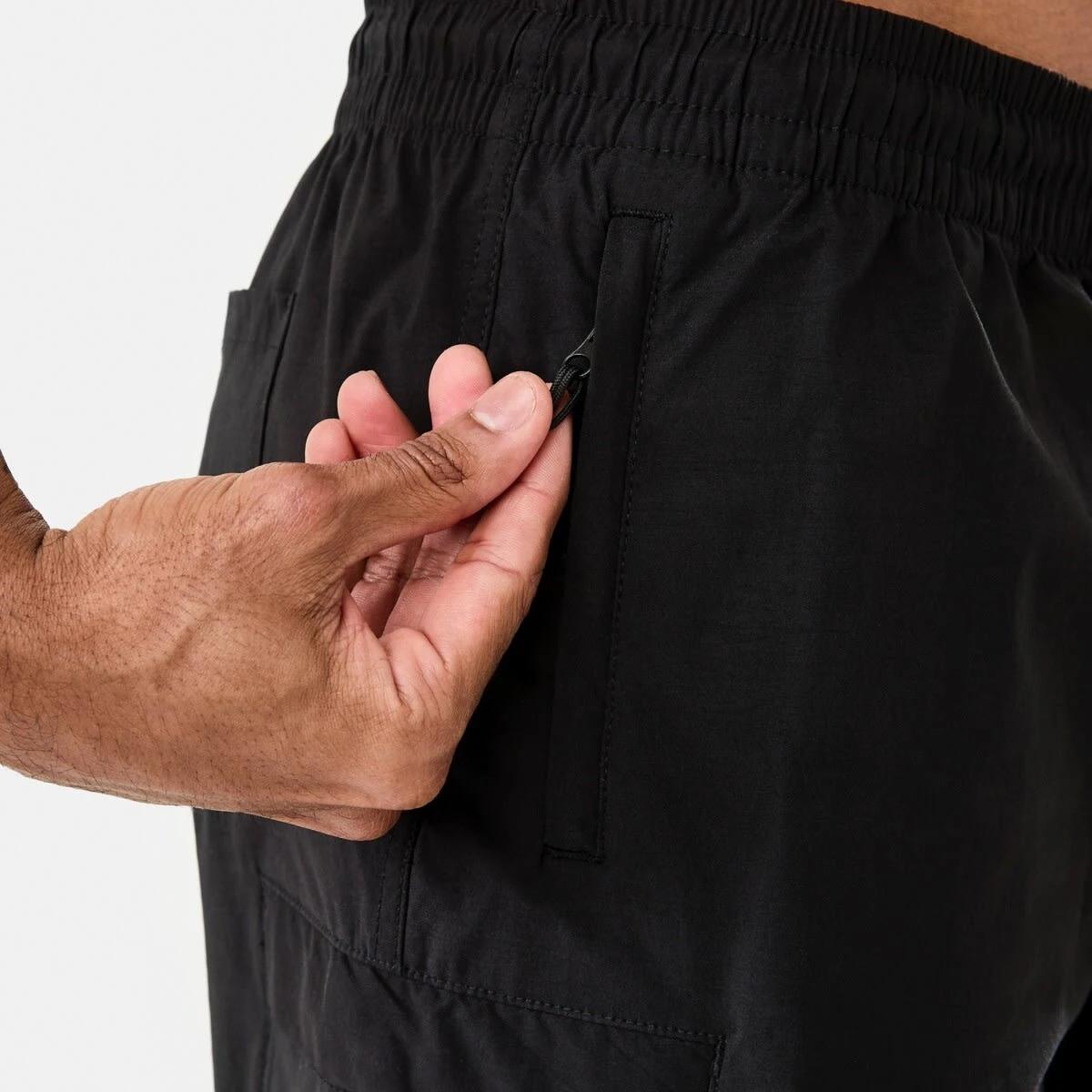 5 Active Mens Everyday Sports Shorts BLACK, 5 of 7
