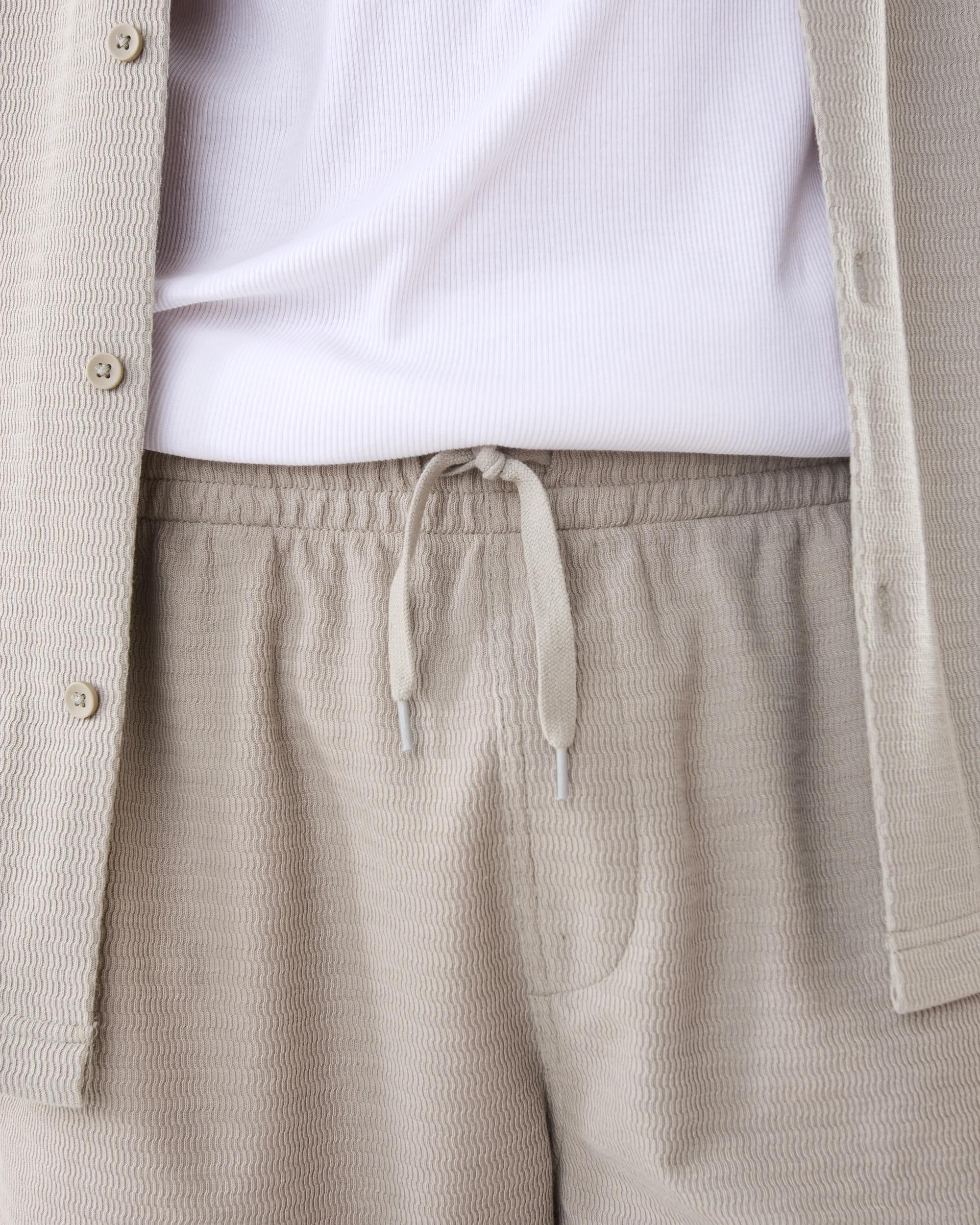5 Washed Textured Shorts Bge Khaki, 5 of 9