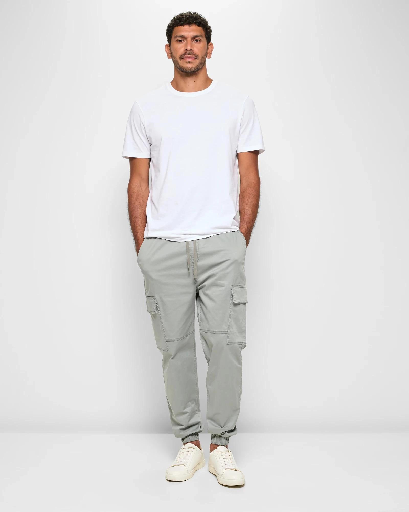 2 Target Man Australian Cotton Cargo Jogger Pants STORM GREY, 2 of 5