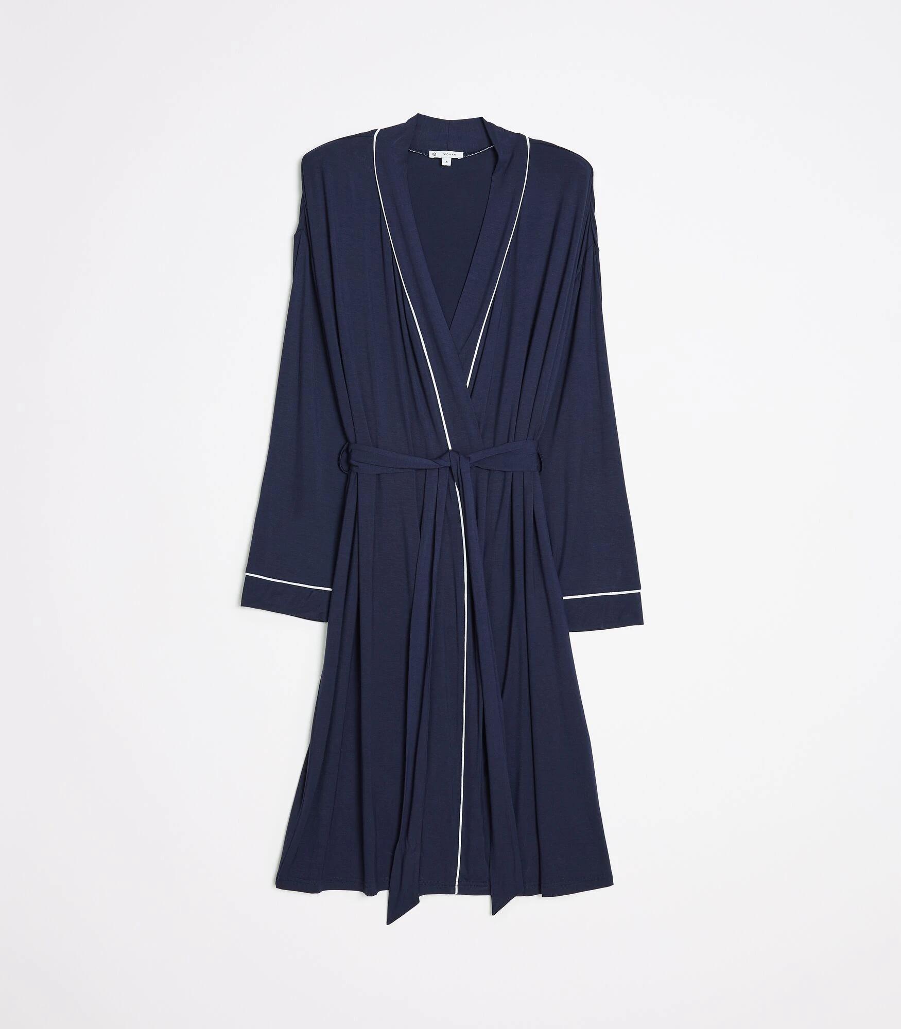 5 Target Woman Soft Comfort Bamboo Sleep Robe NAVY BLUE, 5 of 6