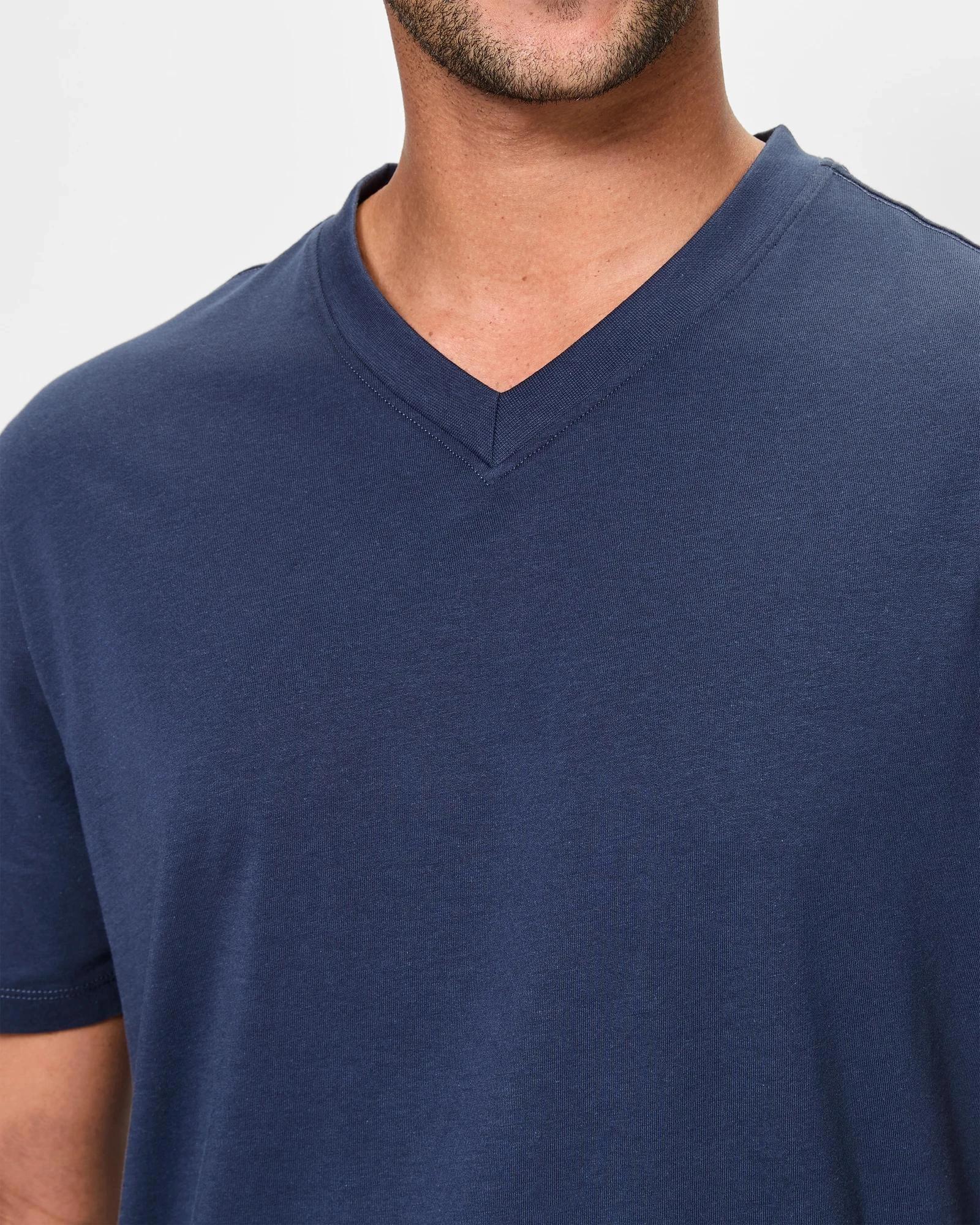 5 Target Australian Cotton V-Neck T-Shirt NAVY BLUE, 5 of 5