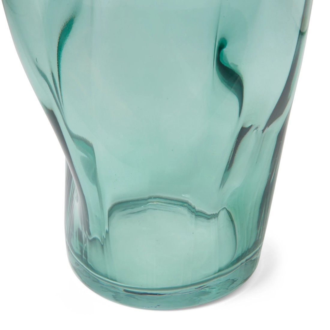 5 Wavy Green Glass Vase, 5 of 6