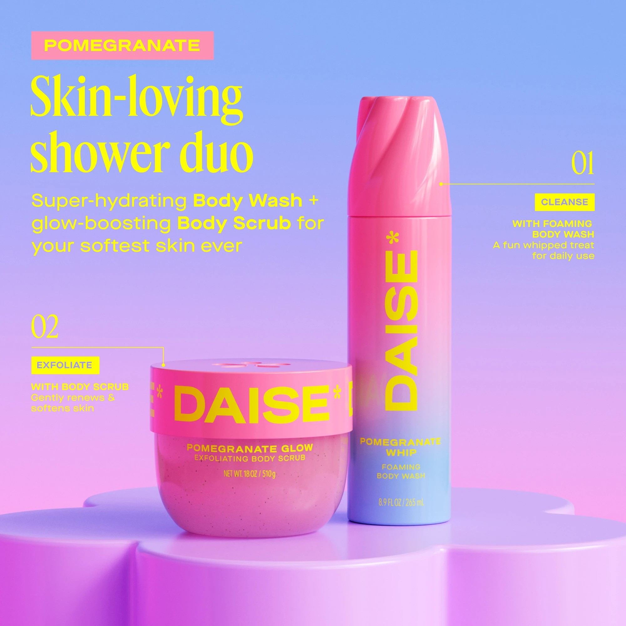 7 DAISE Exfoliating Body Scrub 510g - Pomegranate Glow, 7 of 9