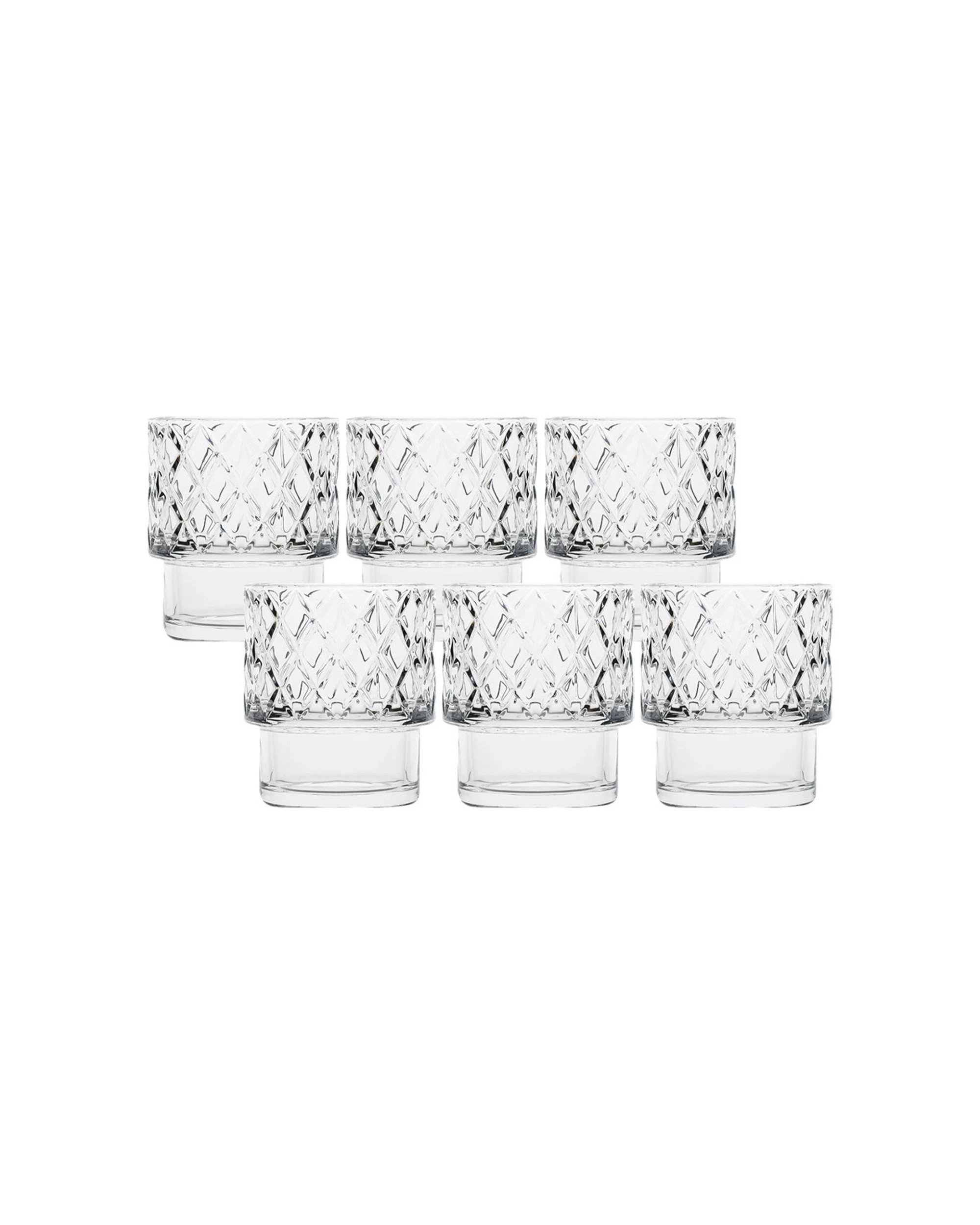 1 Ecology 6pc Dante Glass Tumblers Set Drinking Cup 300ml - Clear, 1 of 6