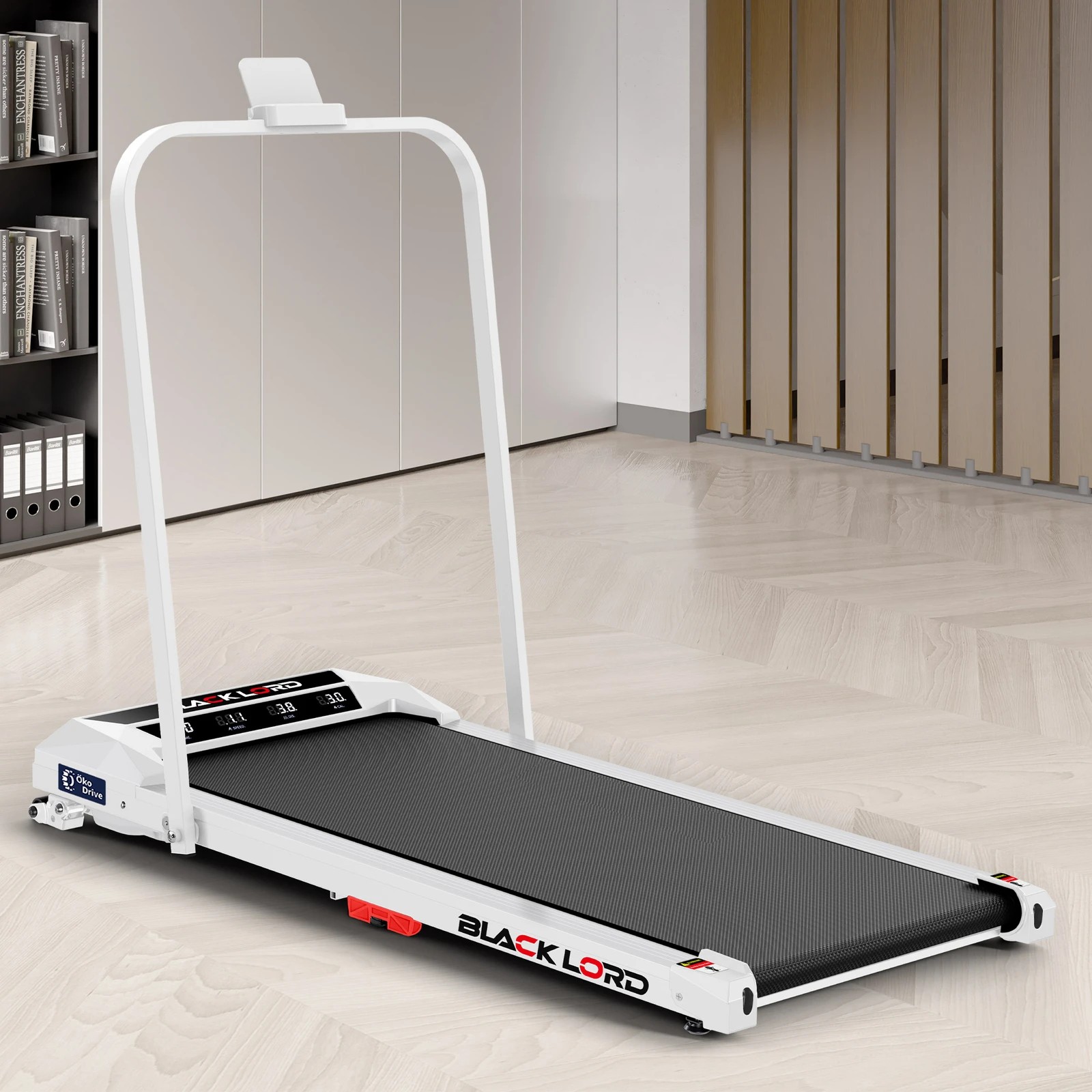 3 Black Lord Treadmill Electric Walking Pad Under Desk Home Incline Foldable - White, 3 of 10