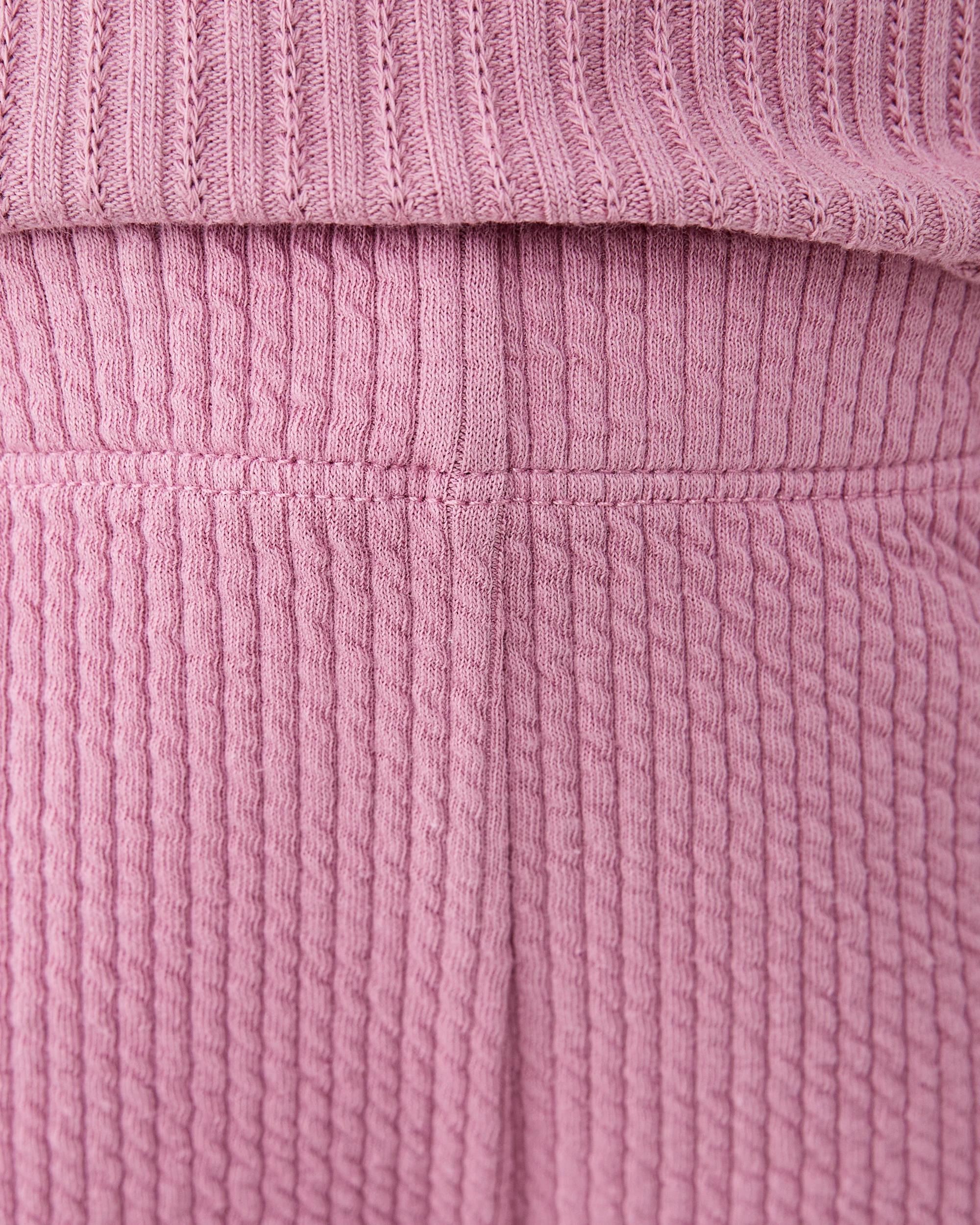 3 Jacquard Flared Leggings Dust Rose, 3 of 6