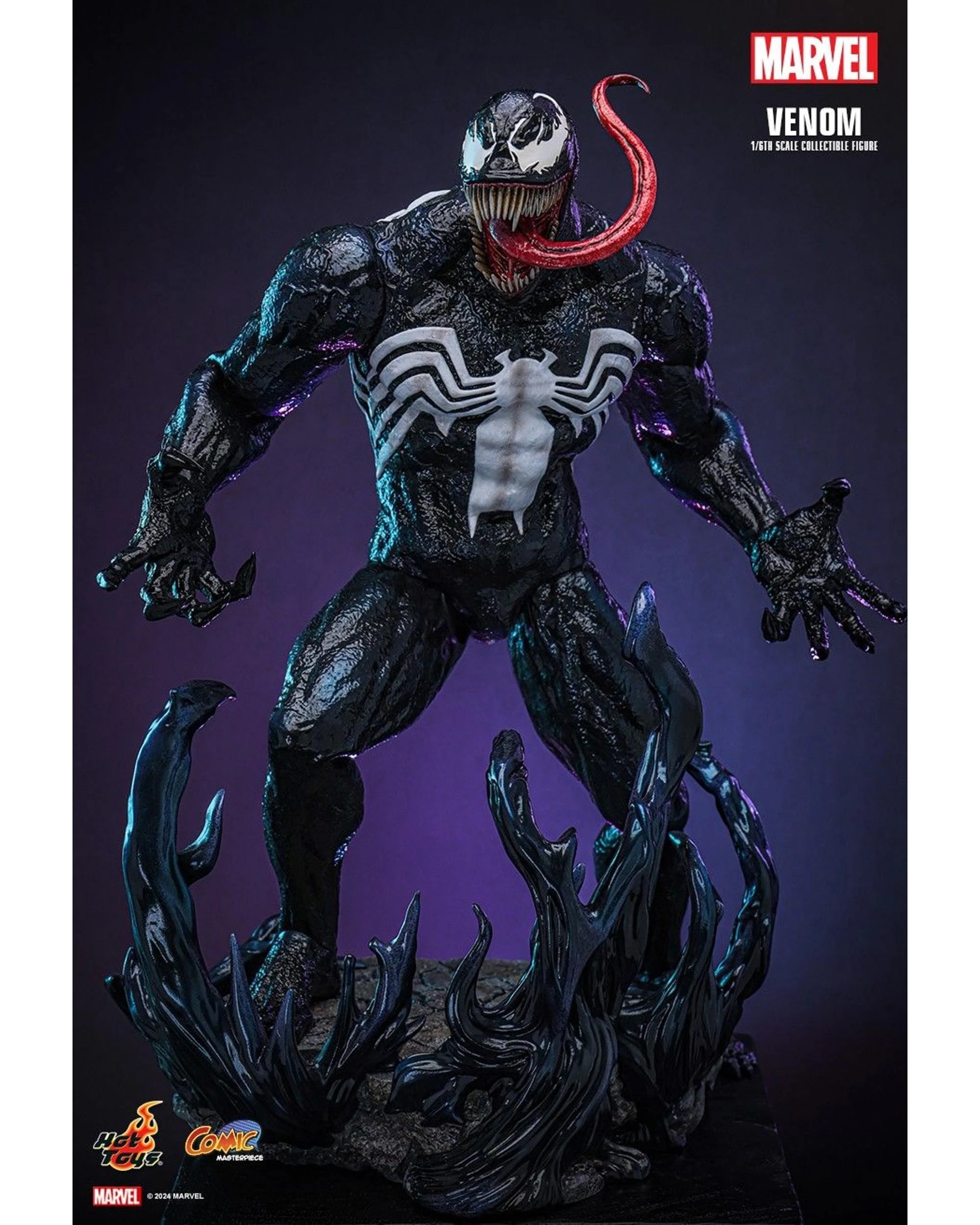 7 Hot Toys Marvel Comics Venom 1:6 Scale Collectible Action Figure, 7 of 10