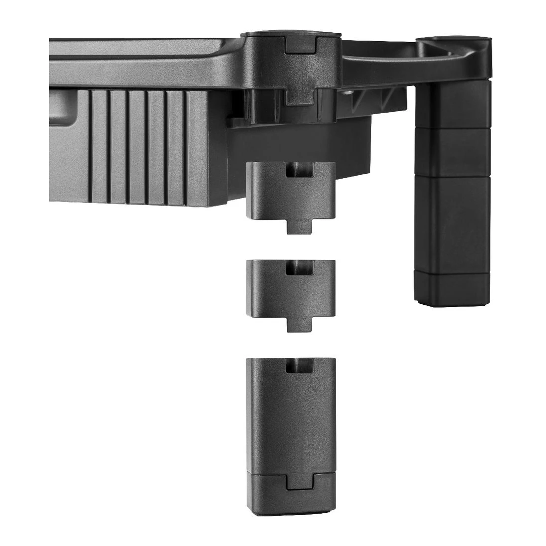 2 J.Burrows Monitor Riser with Drawer Black, 2 of 10