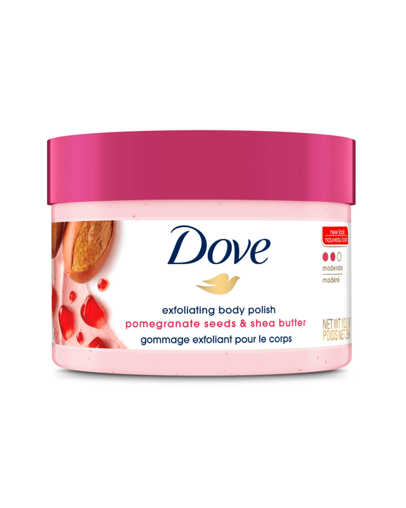 Dove Exfoliating Body Polish 298g - Pomegranate Seeds and Shea Butter