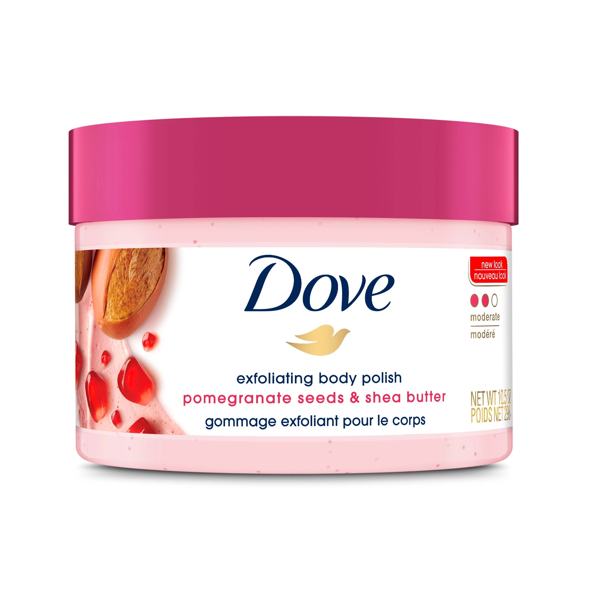 1 Dove Exfoliating Body Polish 298g - Pomegranate Seeds and Shea Butter, 1 of 1