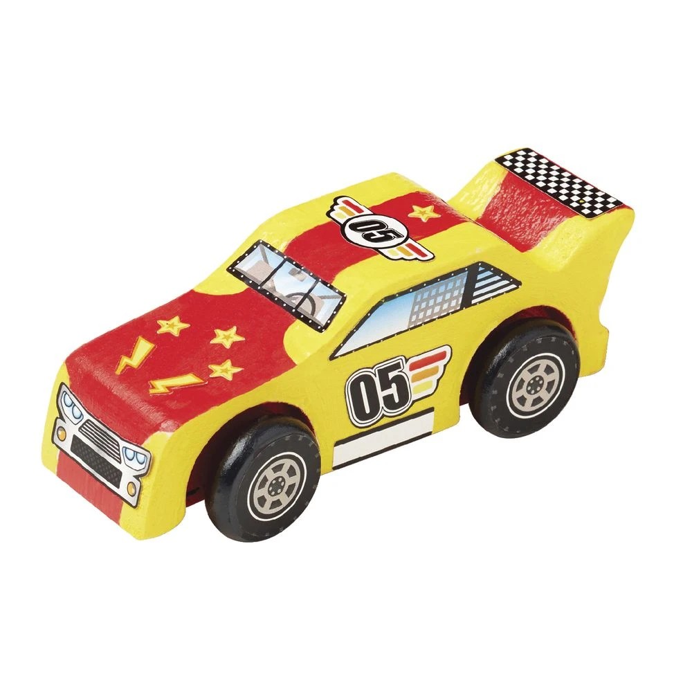 2 Melissa & Doug Wooden Craft Kit Race Car, 2 of 2