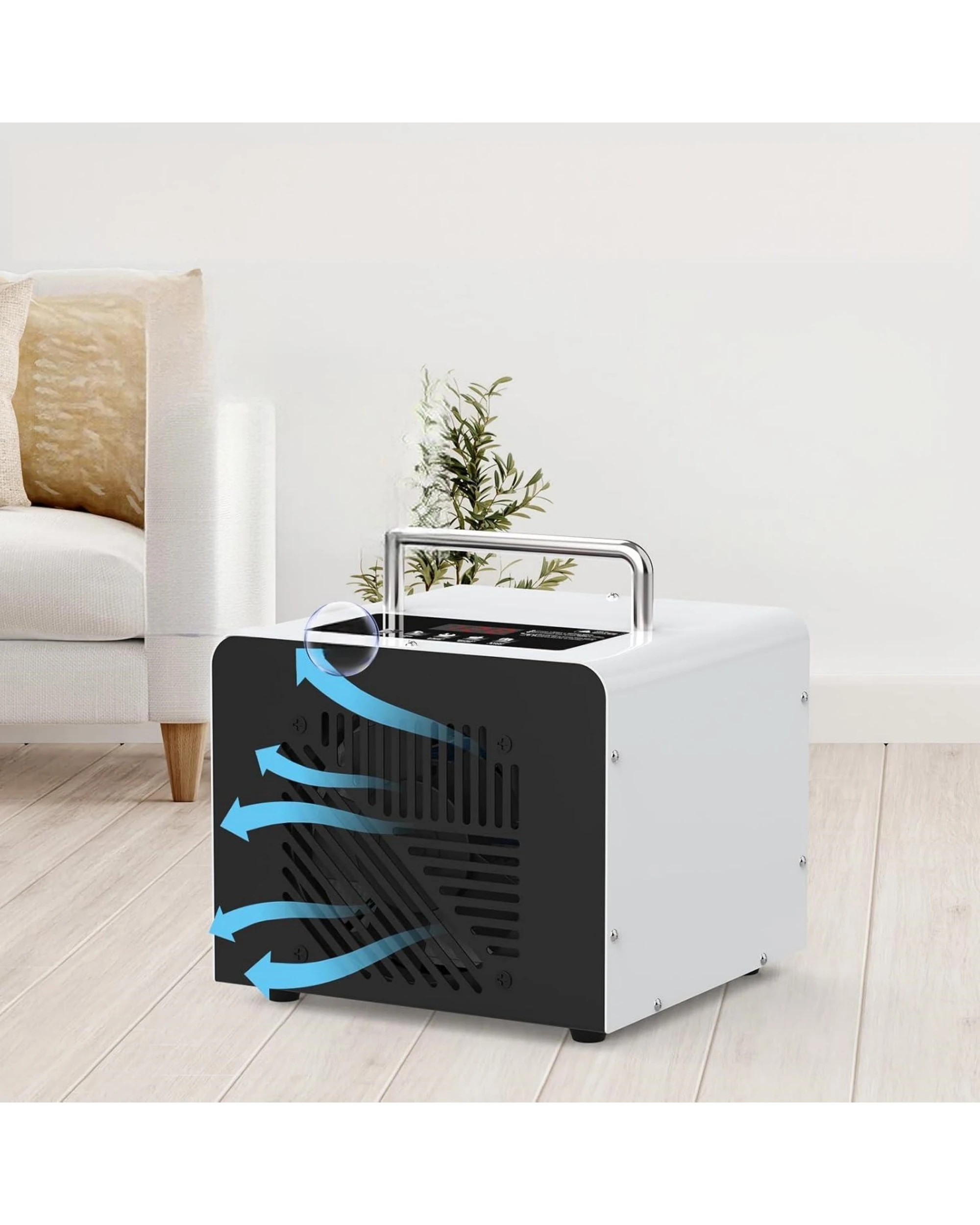 8 Advwin Ozone Generator, 40000mg/h Air Purifier Machine with Digital LCD Display, 4 Modes - White, 8 of 9