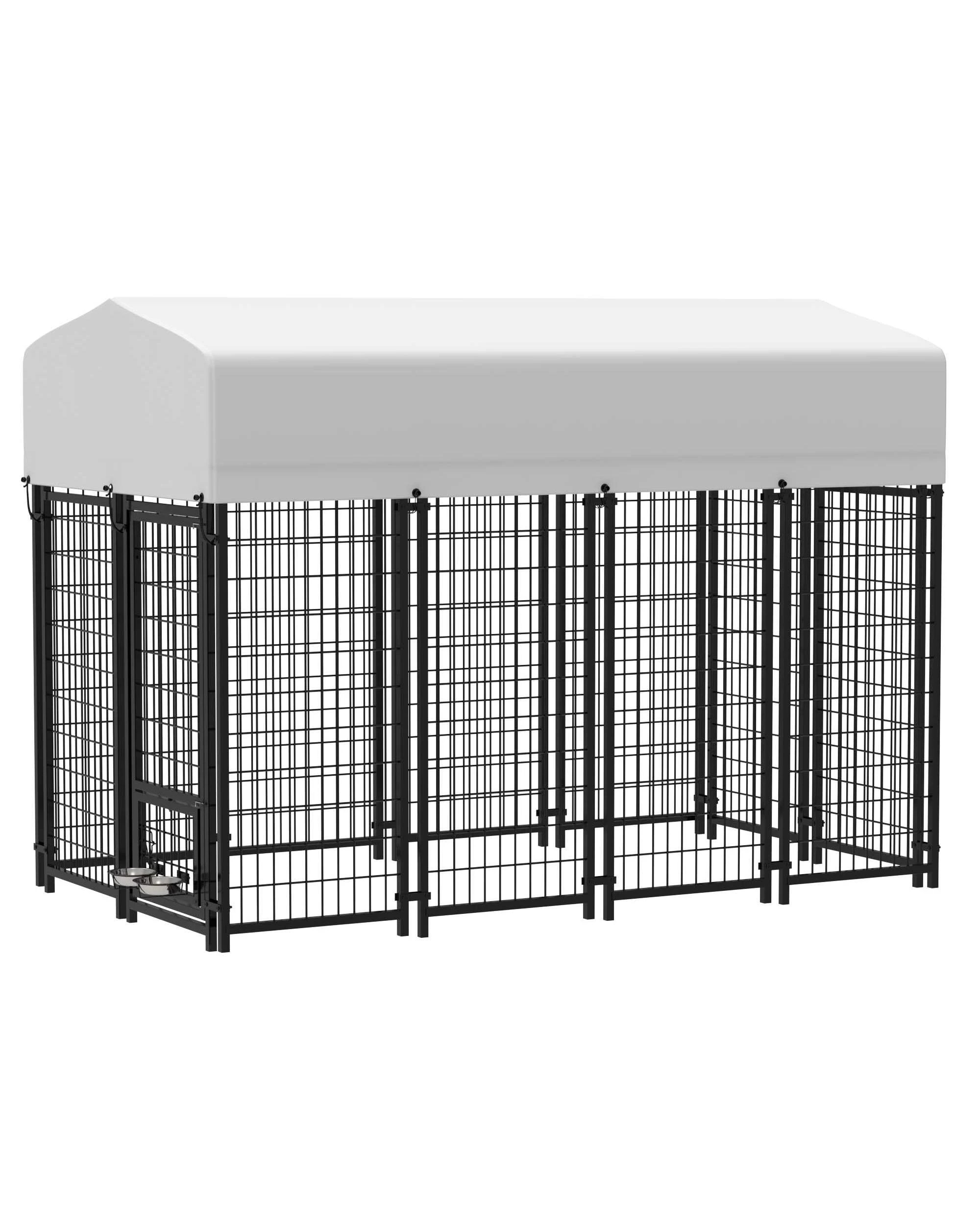 6 Advwin 2.4M Dog Kennel Large House Pet Run Cage Outdoor Enclosure, 6 of 9