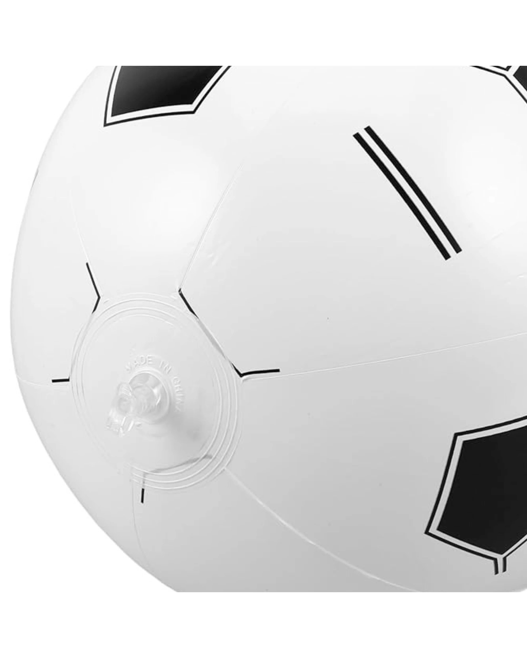 3 RI Novelty Inflatable White & Black Pattern BallWhite - White, 3 of 3