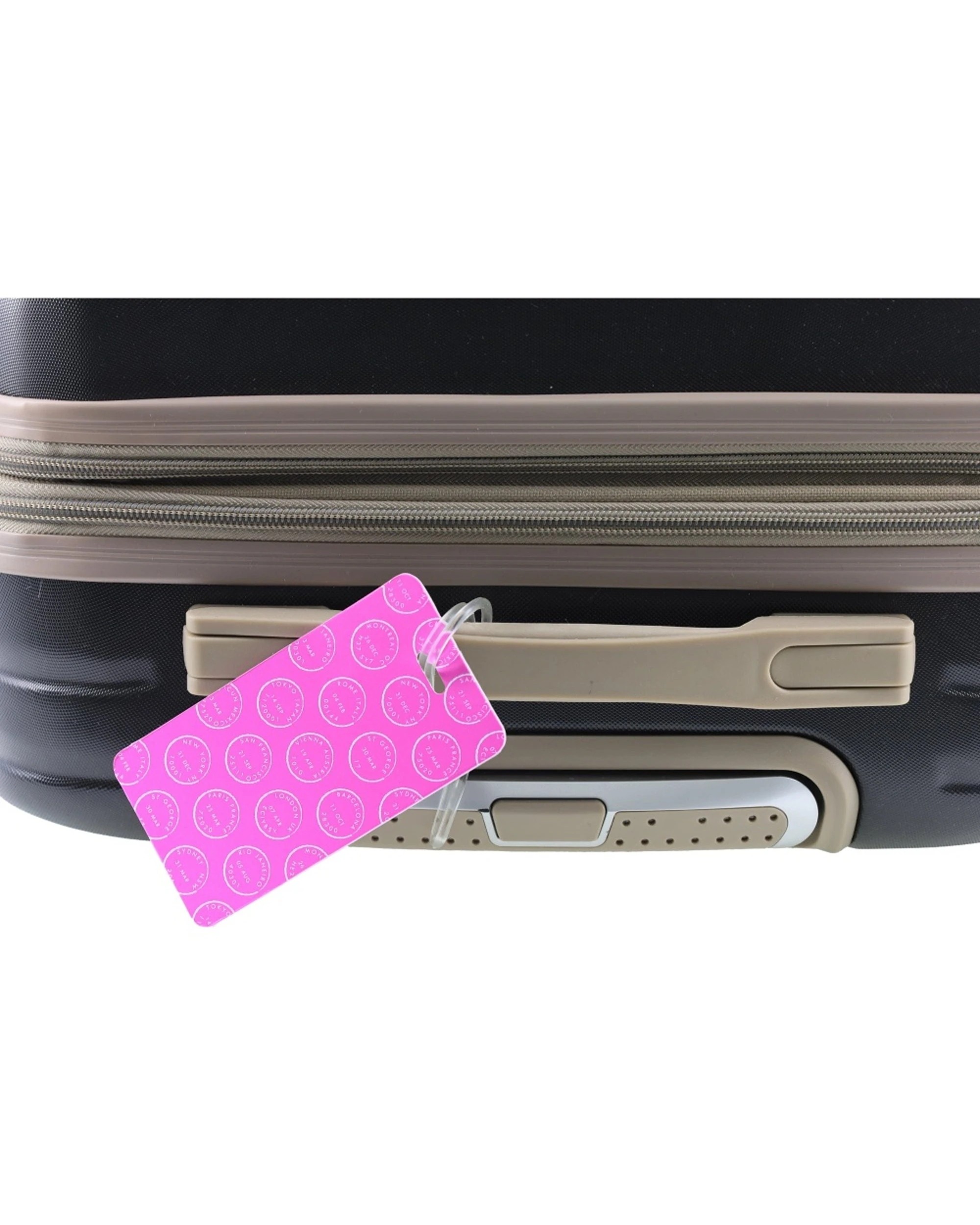 3 Milleni Vibrant Flexible Durable Travel Luggage/Suitcase Tag Loop Strap - Pink, 3 of 4