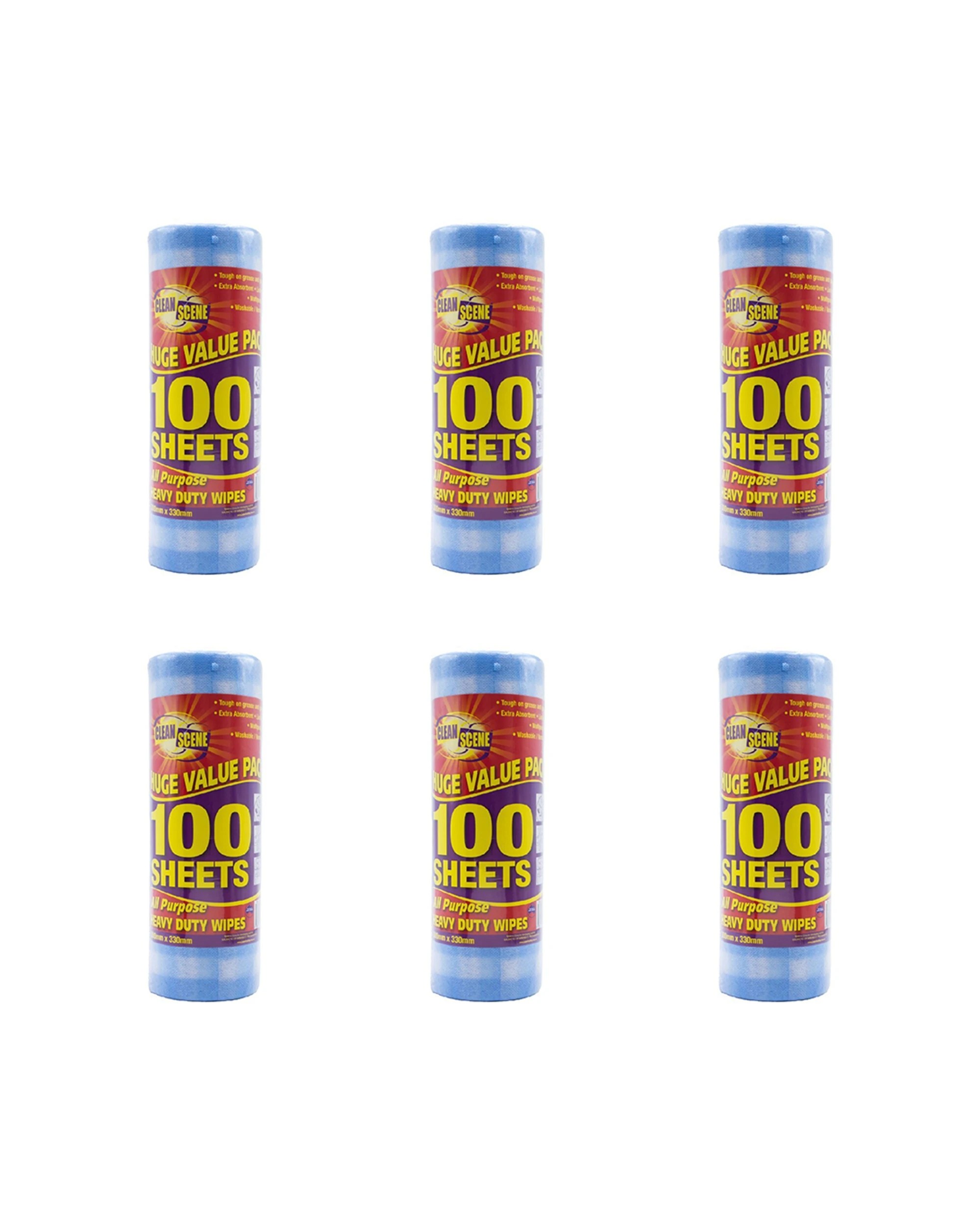 1 Clean Scene 600pc Perforated Wipes On Dispenser Roll Checkered - Pattern, 1 of 2