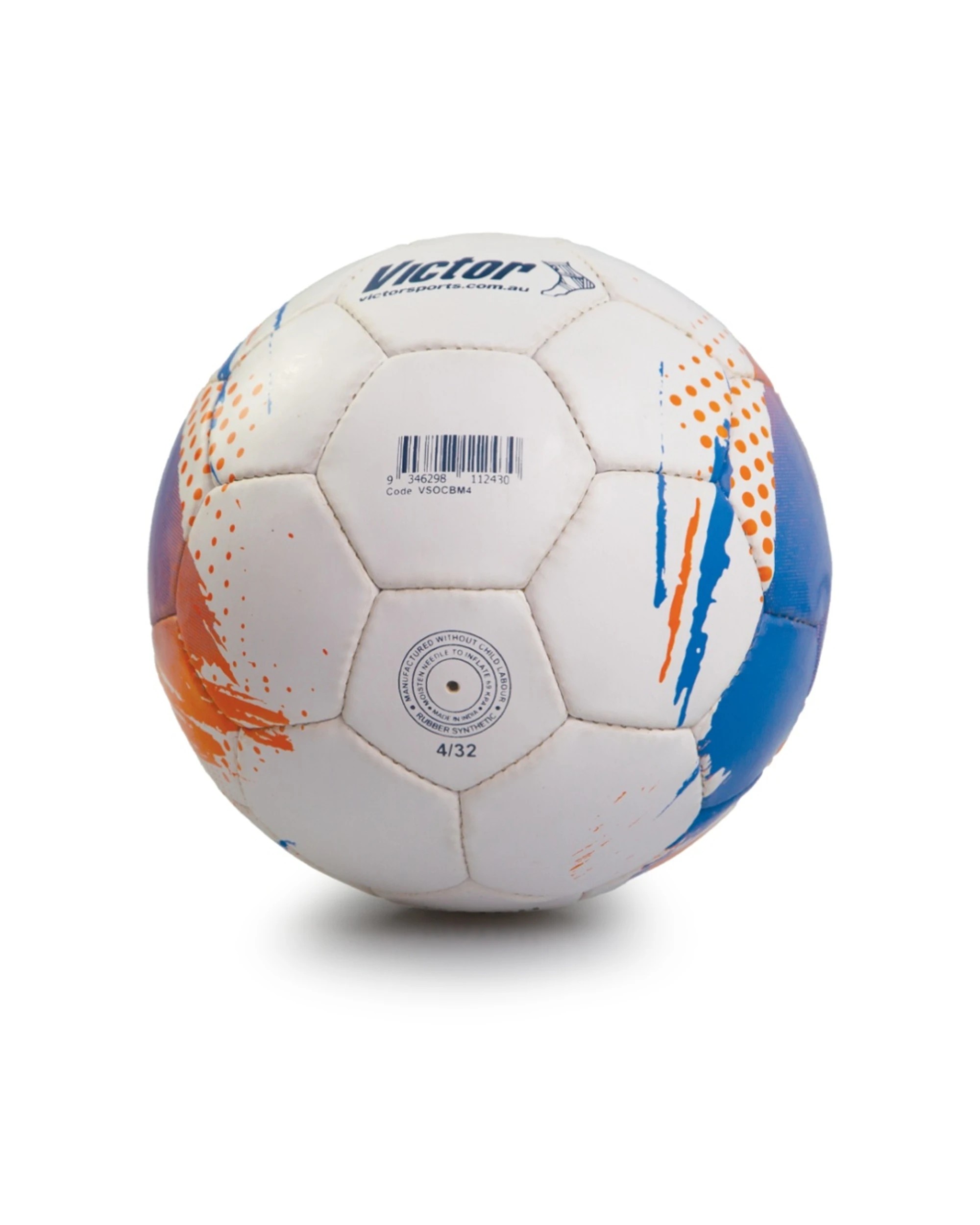 2 Victor Sports Match Soccer Ball Training Durable Size 4 - Multi, 2 of 4