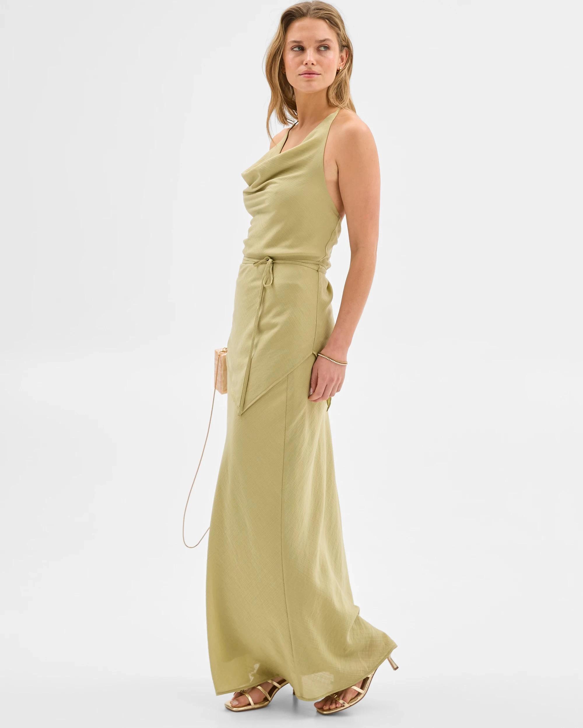 1 Fit and Flare Midi Skirt - Lily Loves CHARTREUSE, 1 of 6