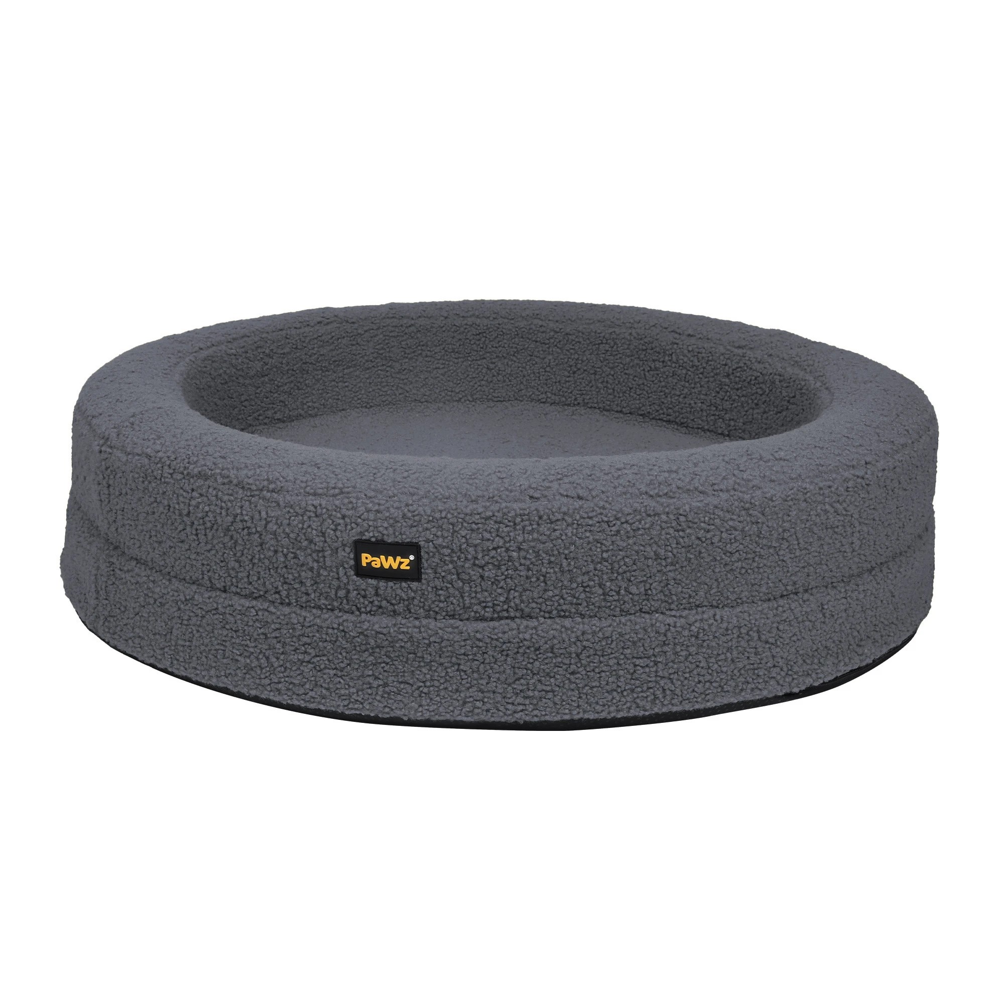 2 Pawz Washable Round Pet Bed  XL - Grey, 2 of 9