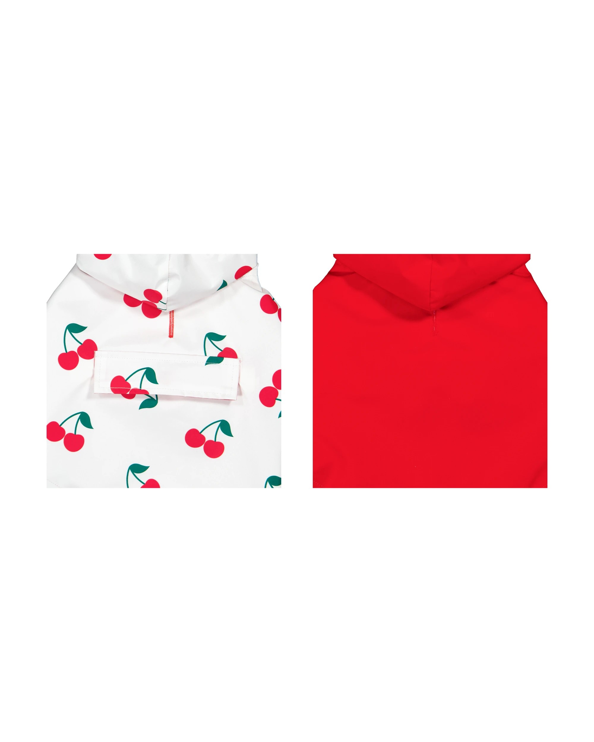 9 Pet Reversible Cherry Raincoat - Small, 9 of 10