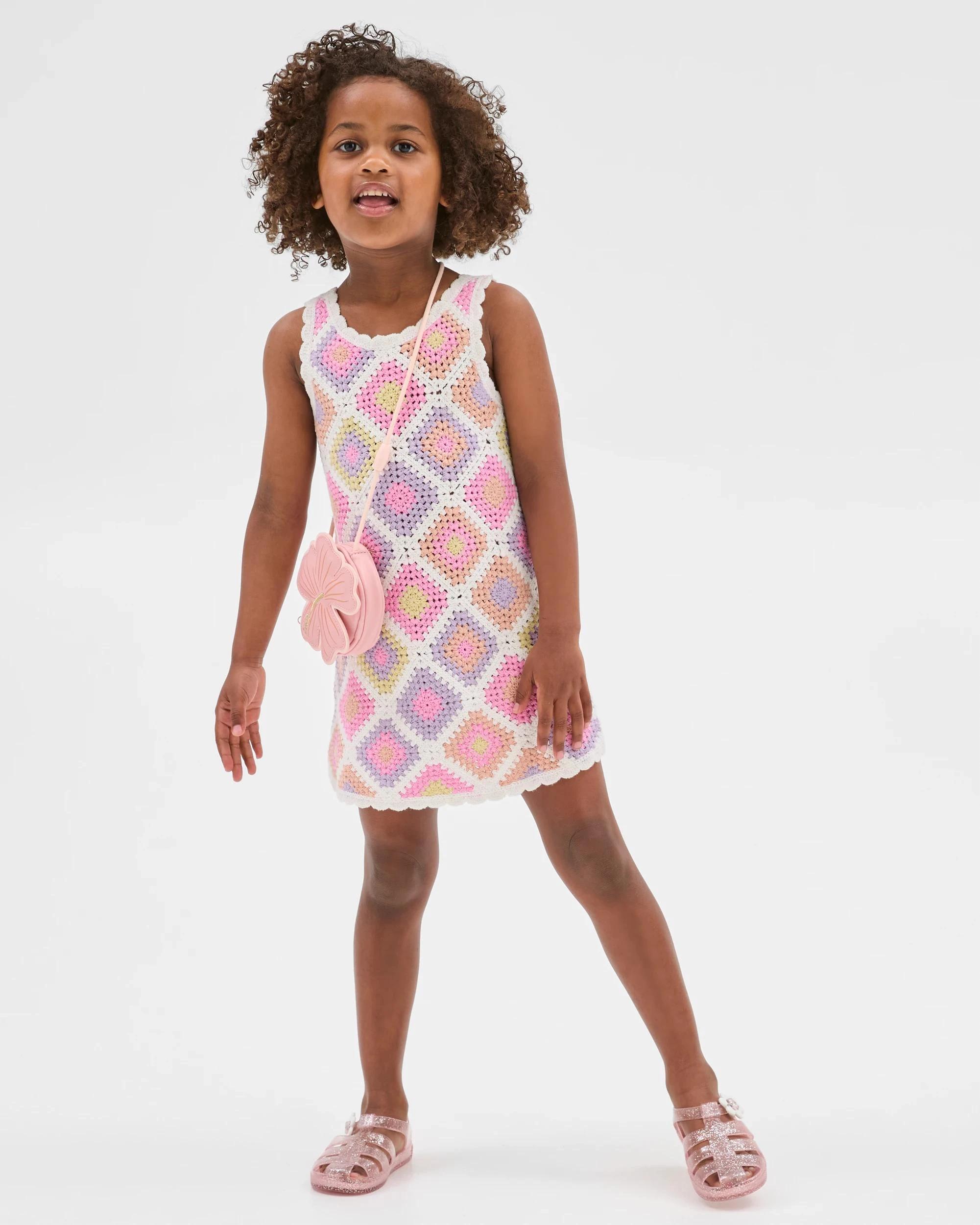 3 Target Australian Cotton Fashion Crochet Knit Dress MULTI, 3 of 6