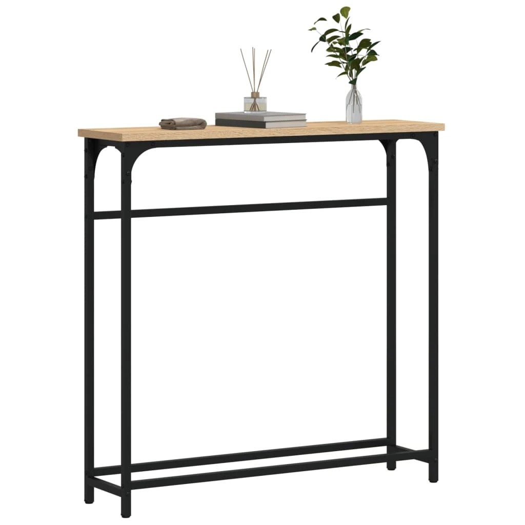 3 vidaXL Industrial Console Table Adjustable Feet - Brown, 3 of 10